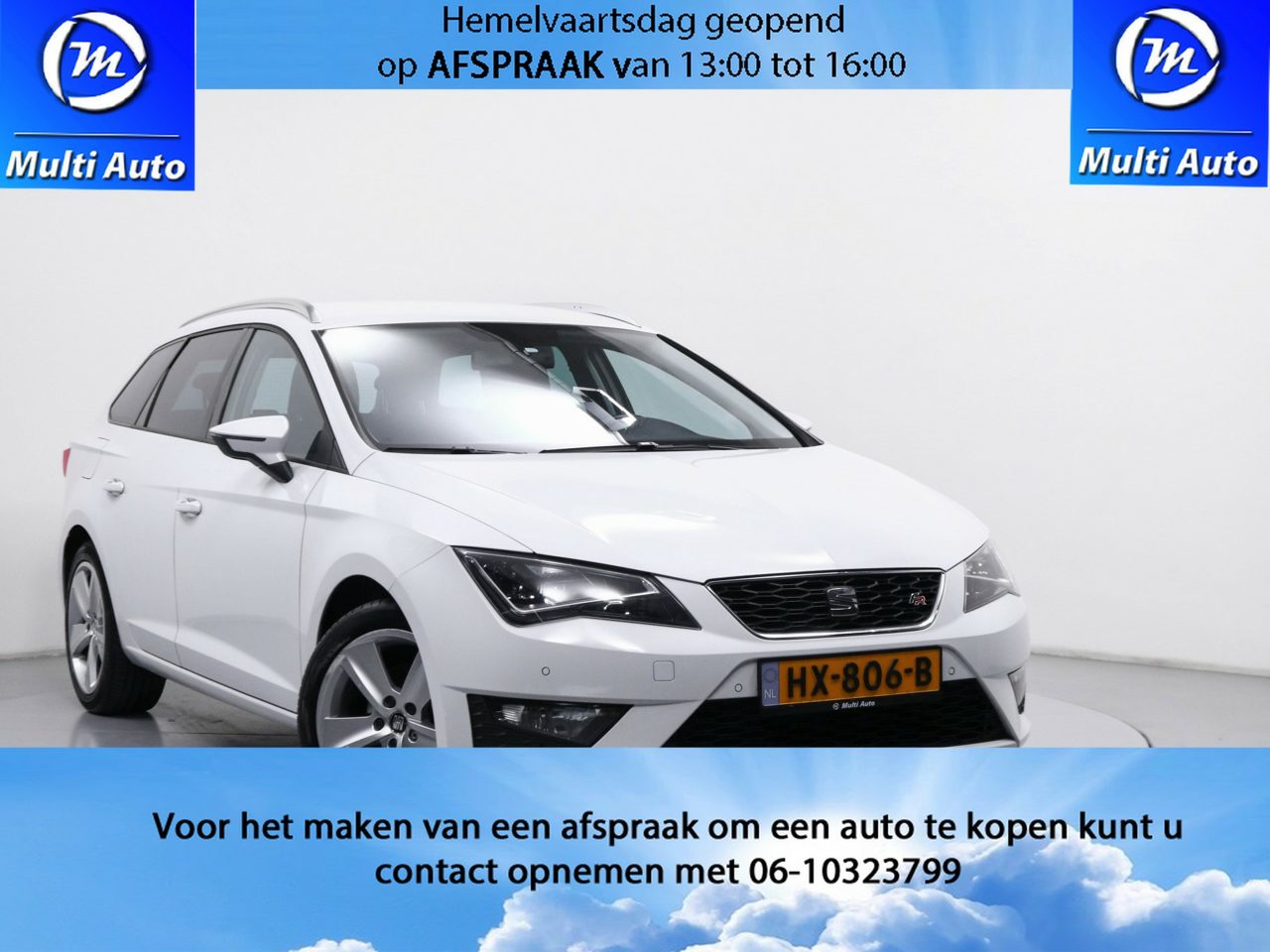 Seat Leon ST 1.4 EcoTSI FR Con 2015 - voorkant