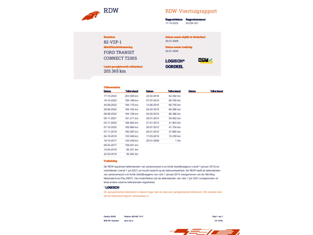Foto van Ford Transit Connect