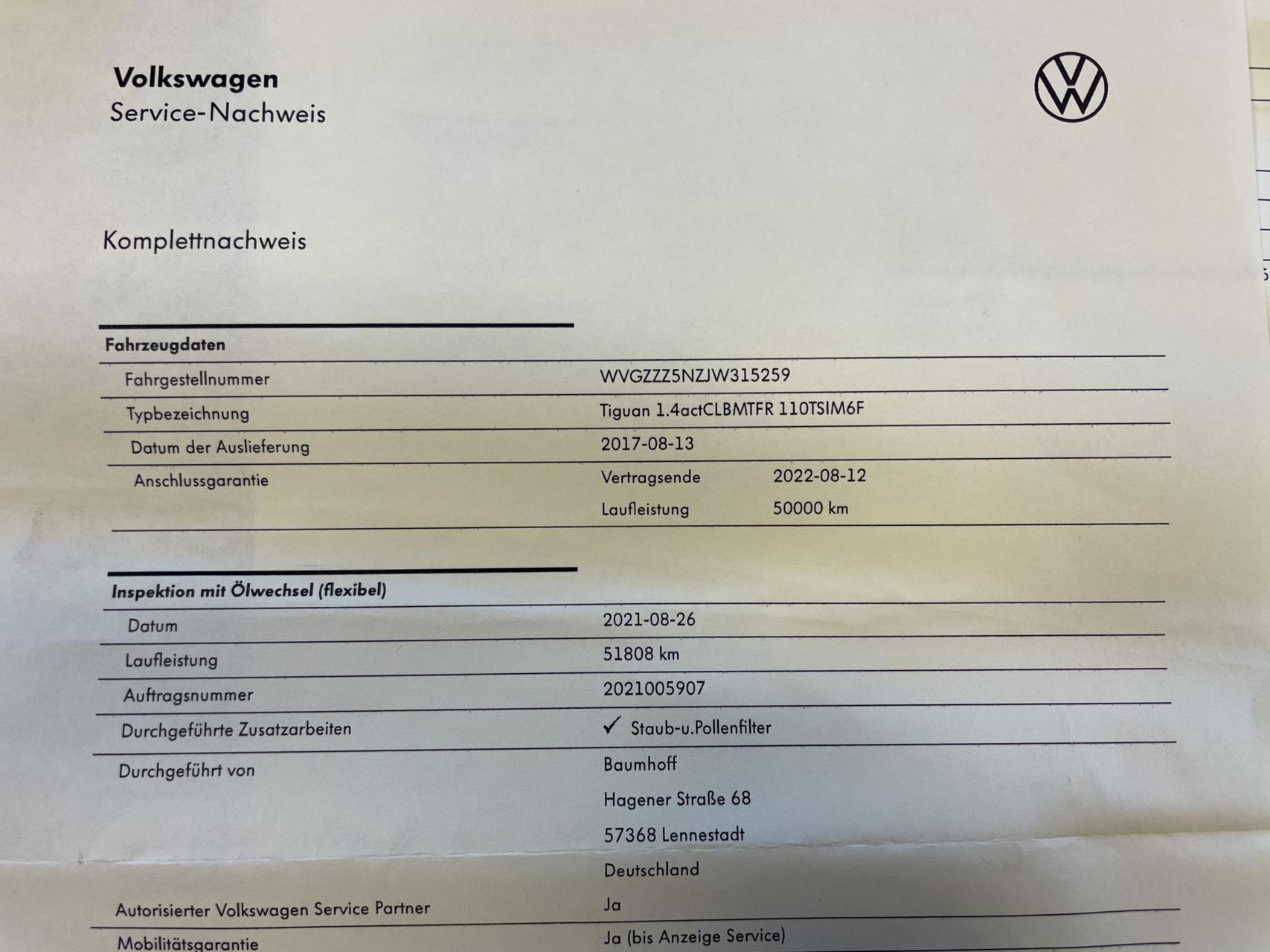 Foto van Volkswagen Tiguan