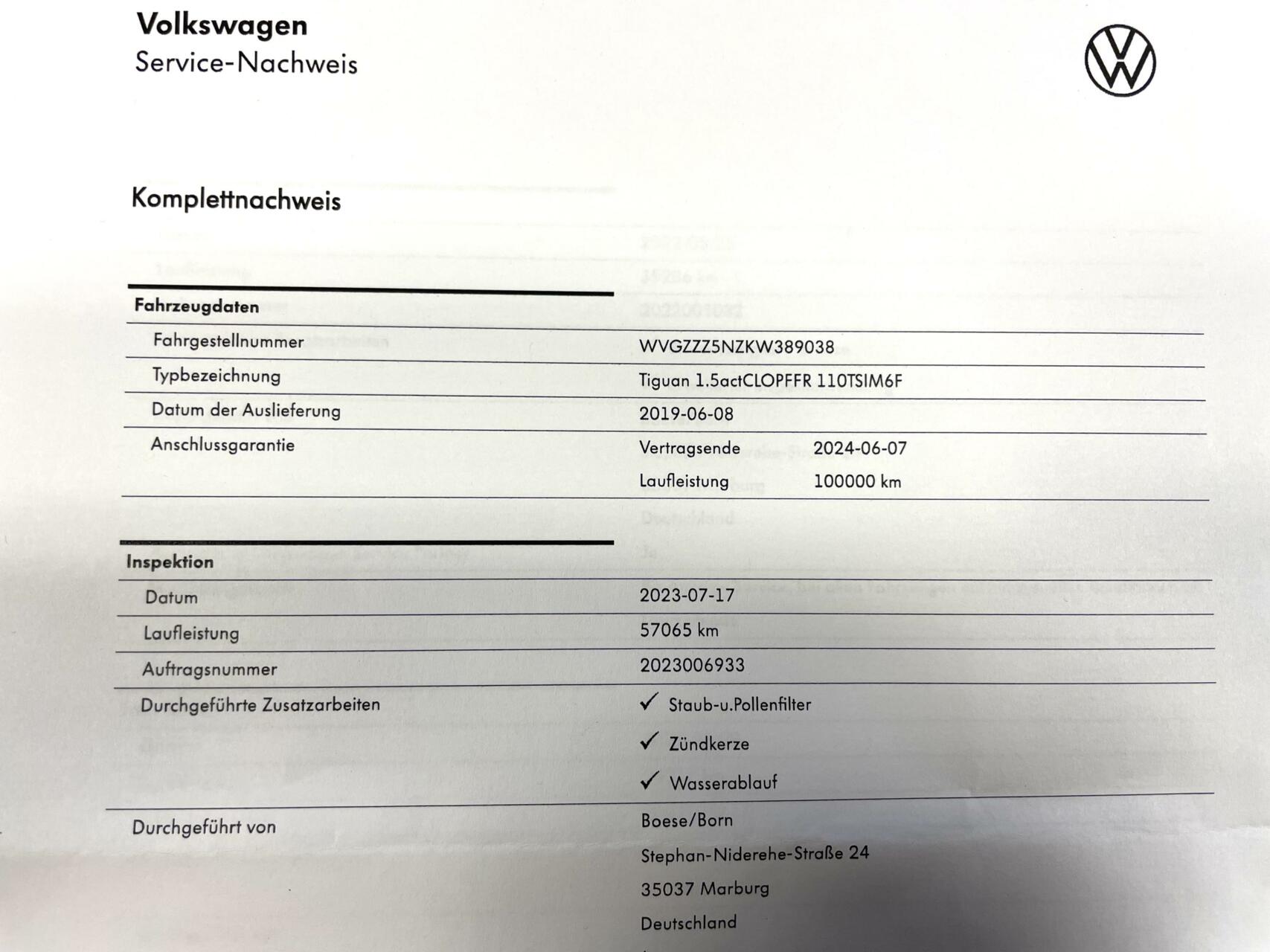 Foto van Volkswagen Tiguan