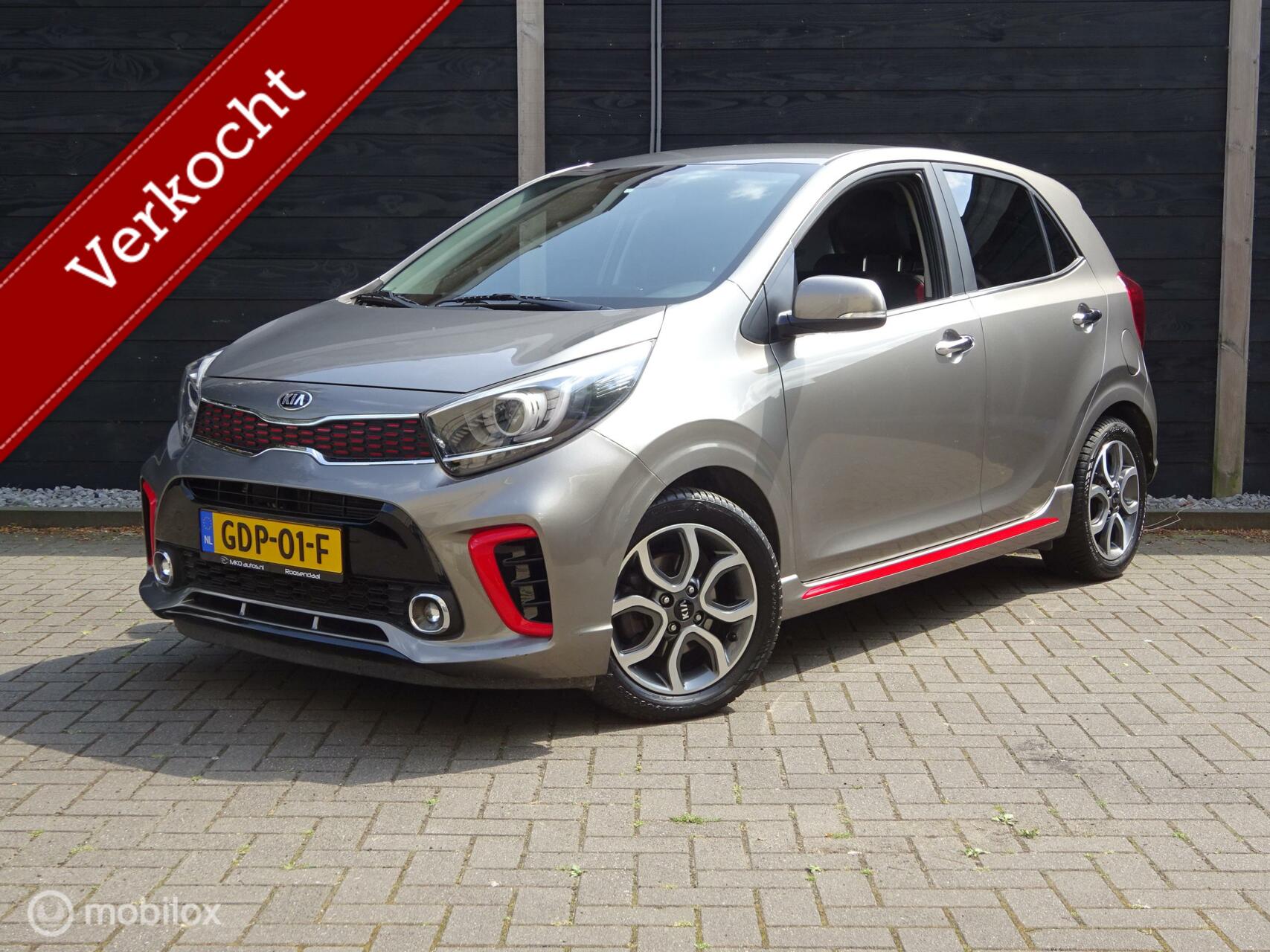 Kia Picanto 1.0 GT-Line FM nav / Clima / LM / Leder / camera / 62.315 KM 1e eig. 2019 - voorkant