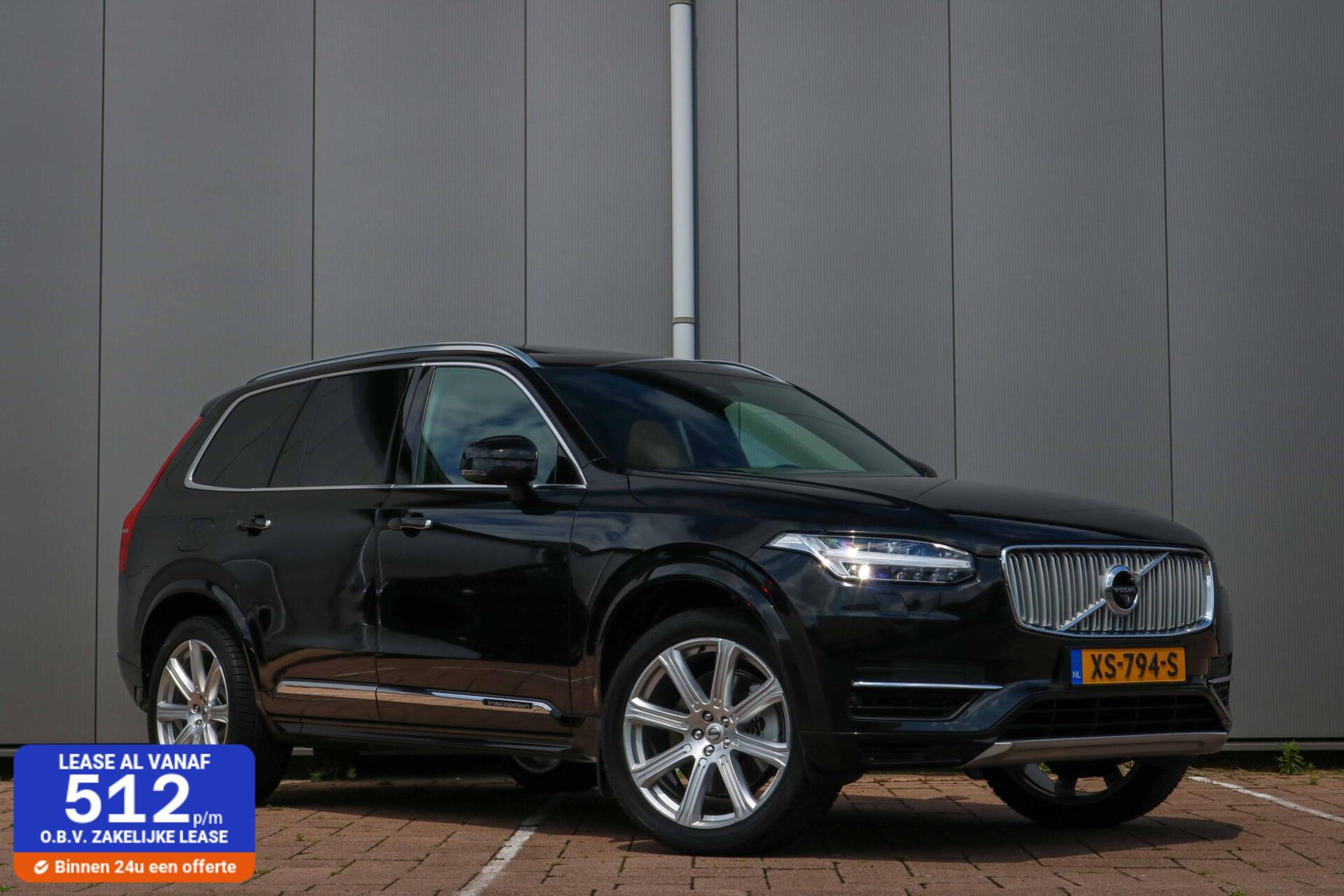Volvo Xc90 2.0 T8 Twin Engine AWD Inscription | Dealer Onderhouden | Pano | Trekhaak | Leder interieurdelen | Cognac Leder | Rijklaar. 2016 - voorkant