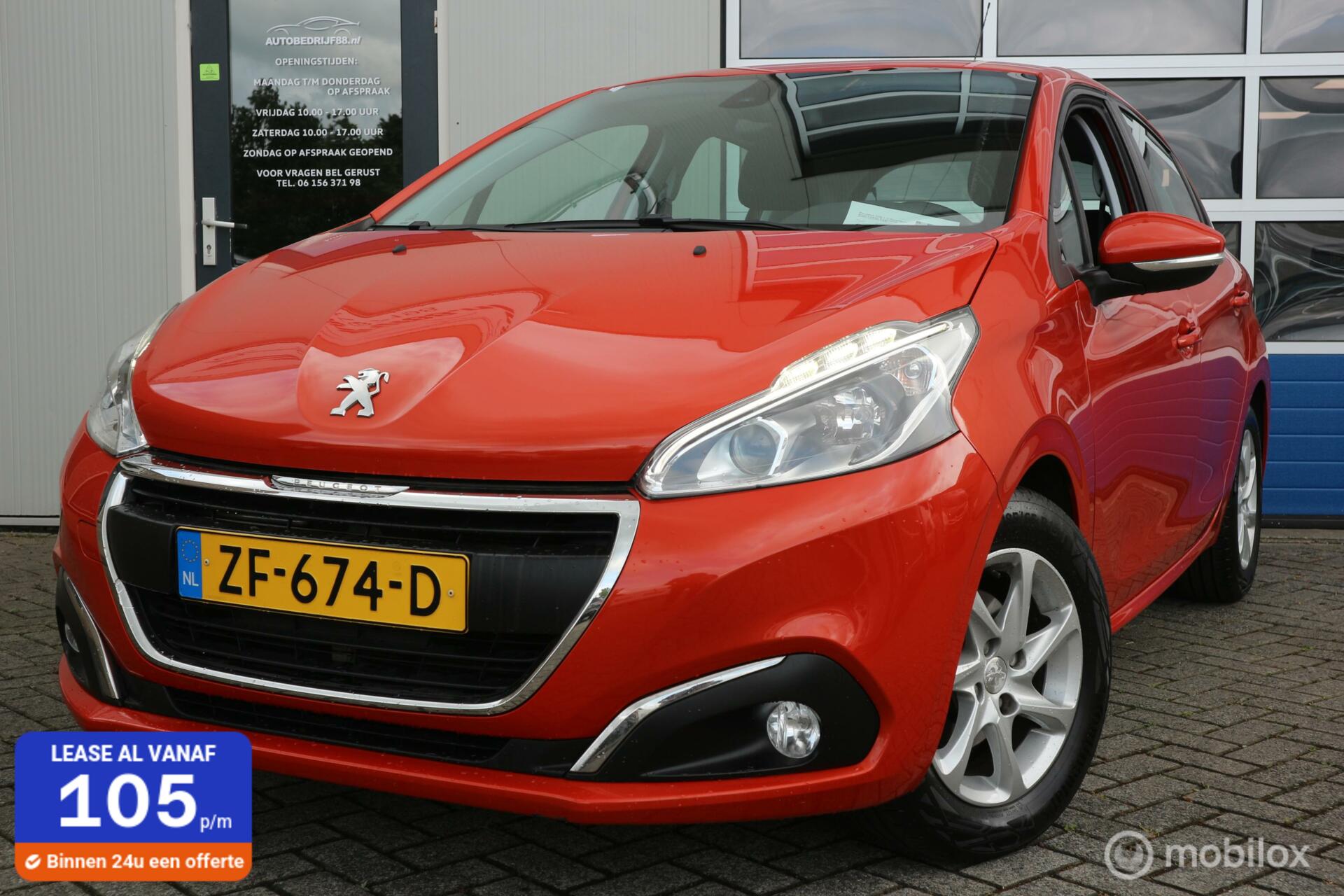 Peugeot 208 1.2 PureTech Blue Lease AIRCO/CRUISE 2016 - voorkant