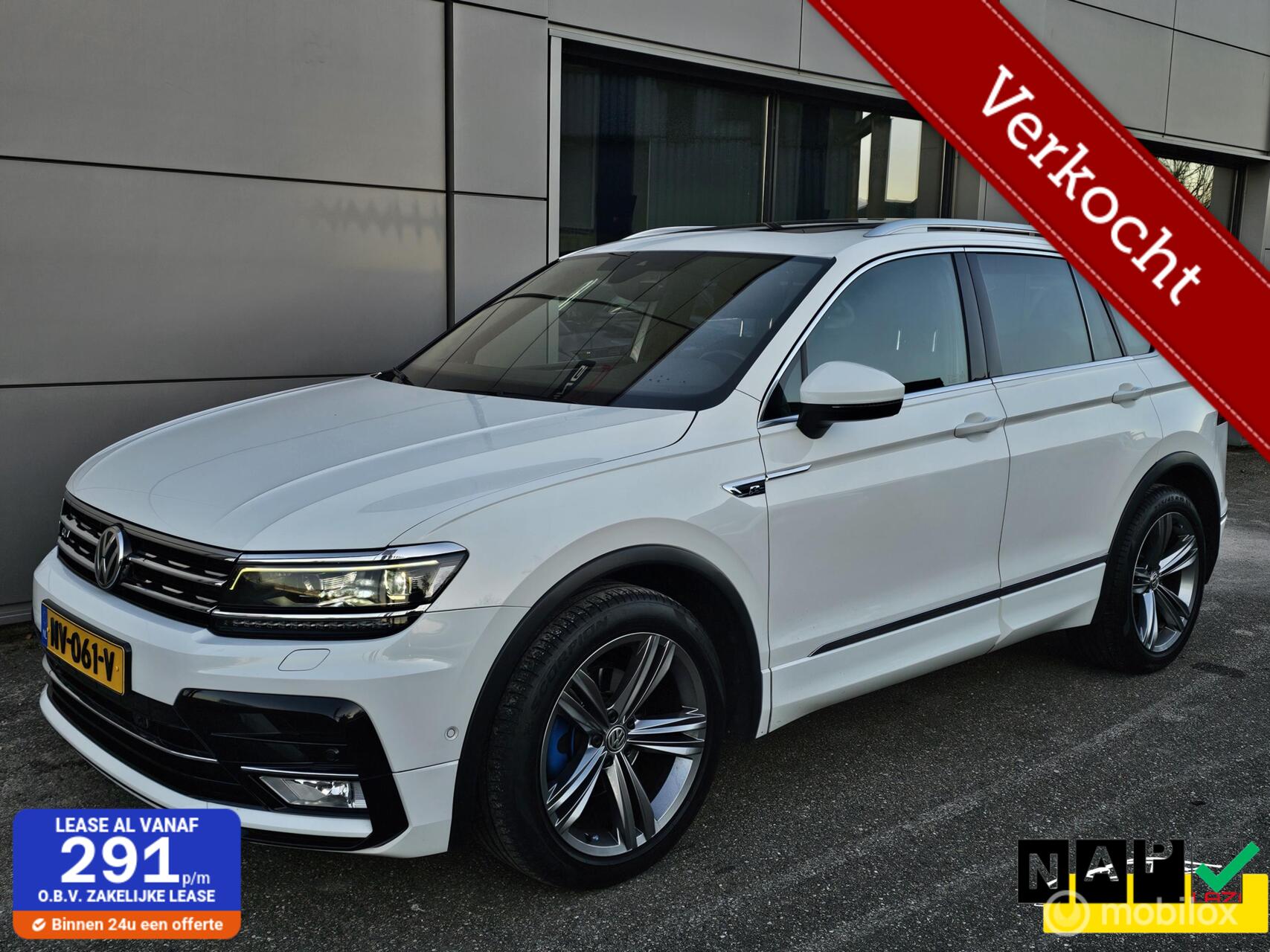 Volkswagen Tiguan 1.4 TSI ACT R-Line DSG Panorama/Virtual/Trekhaak 2017 - voorkant