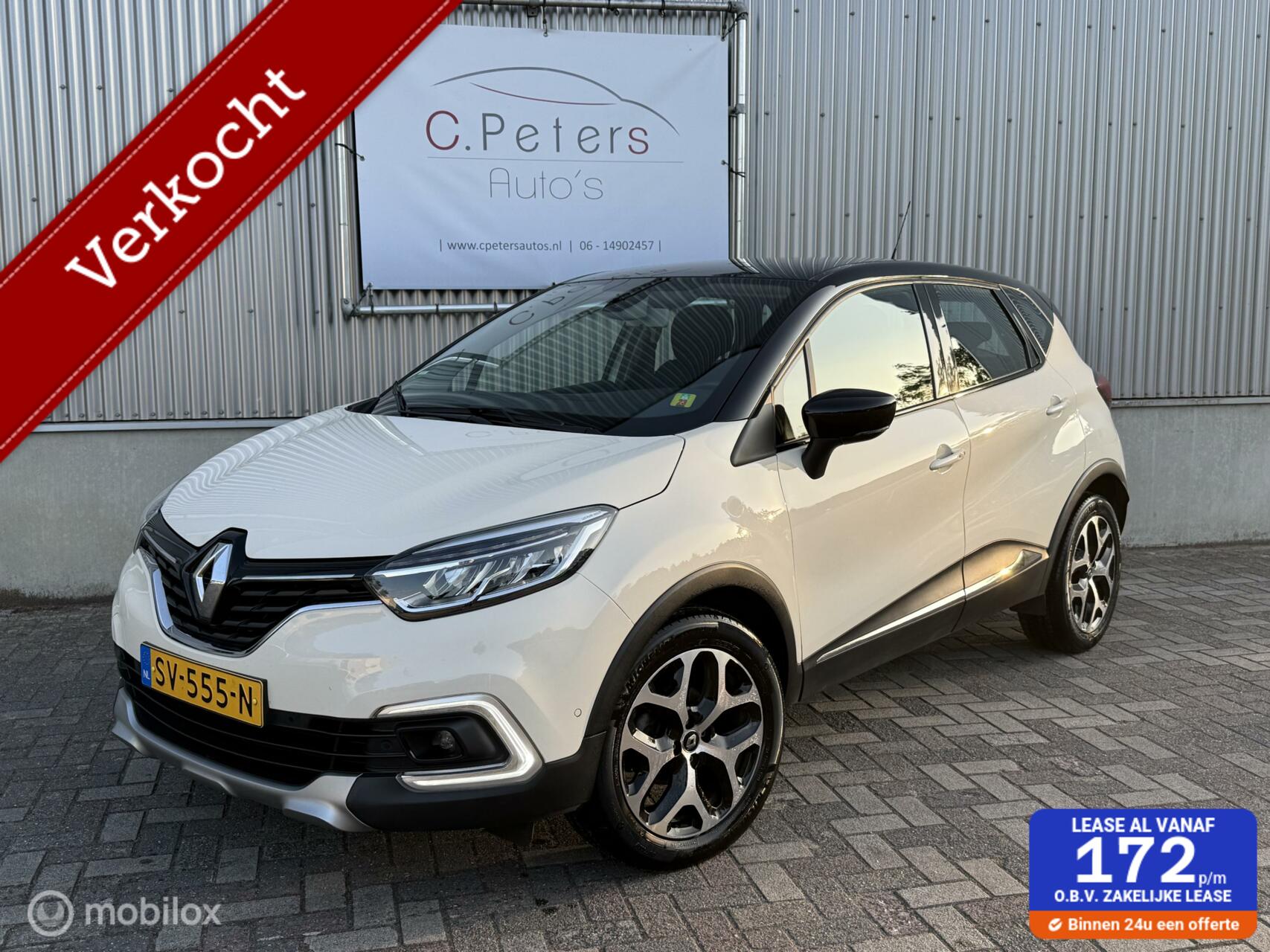 Renault Captur 0.9 TCe Intens VERKOCHT 2017 Facelift / Keyless / LED koplampen / Camera / Trekhaak / NAP 2017 - voorkant