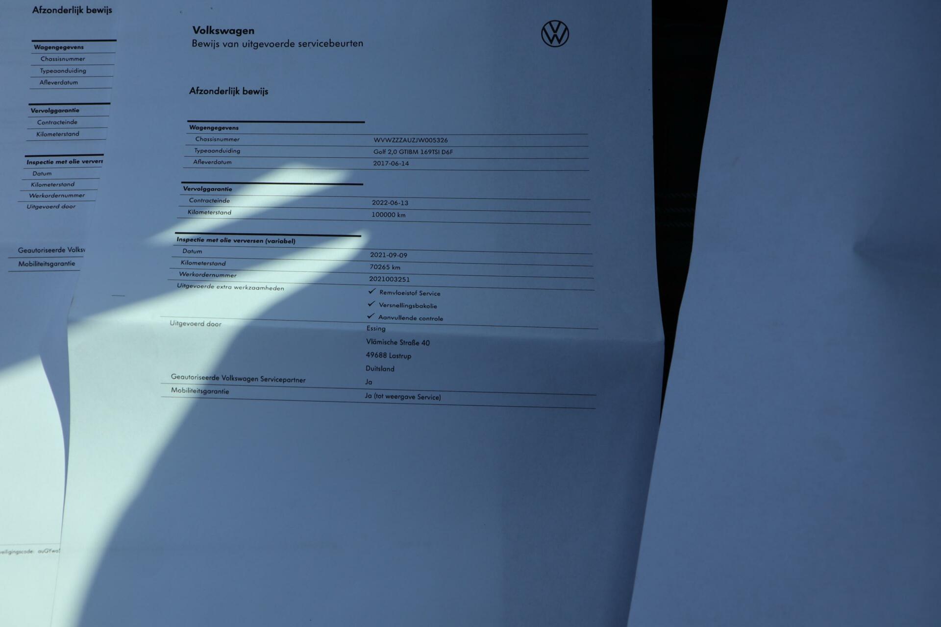 Foto van Volkswagen Golf 7.5