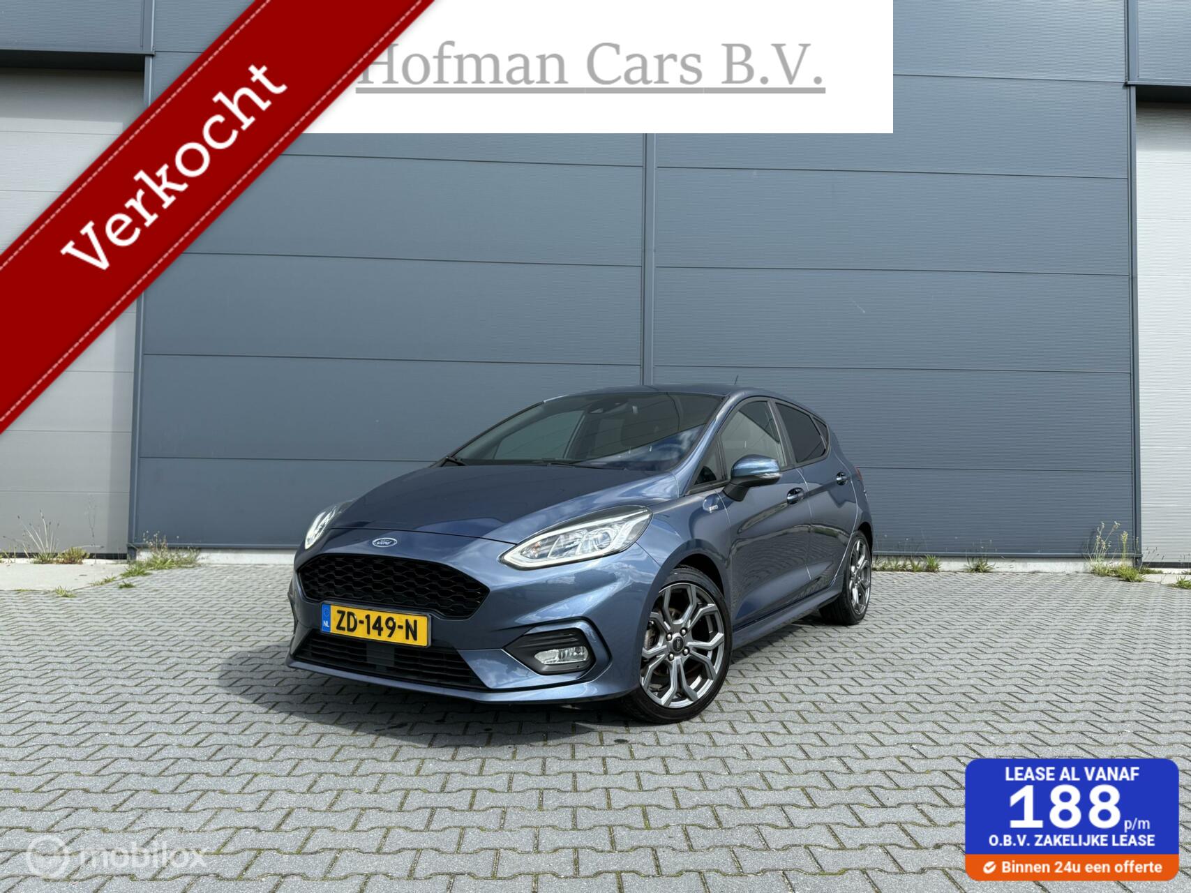 Ford Fiesta 1.0 EcoBoost ST-Line 2019 101PK 2019 - voorkant