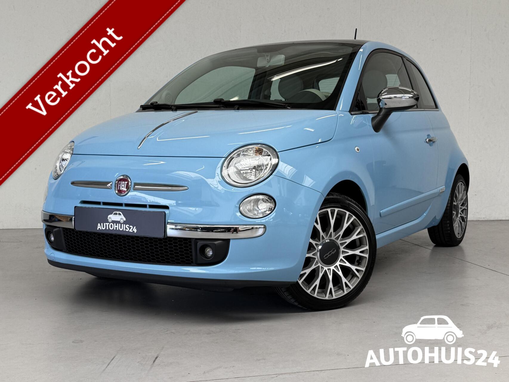 Fiat Fiat 500 1.2 Lounge bj2013 PANODAK AIRCO NWE DISTRIBUTIE RIJKLAAR 2013 - voorkant