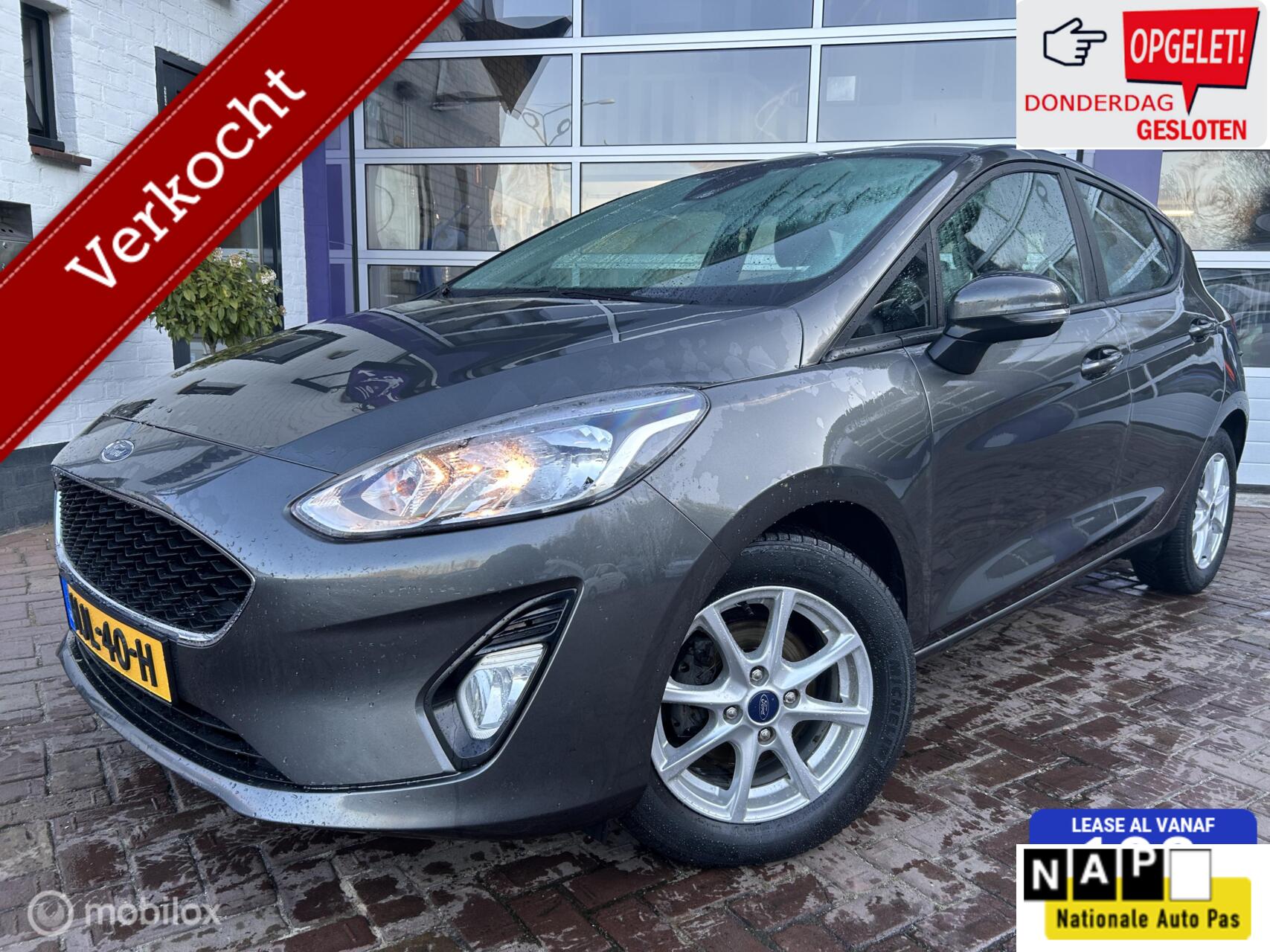 Ford Fiesta 1.0 * AUTOMAAT * 5 DRS * AIRCO * NAVI  * 2018 - voorkant