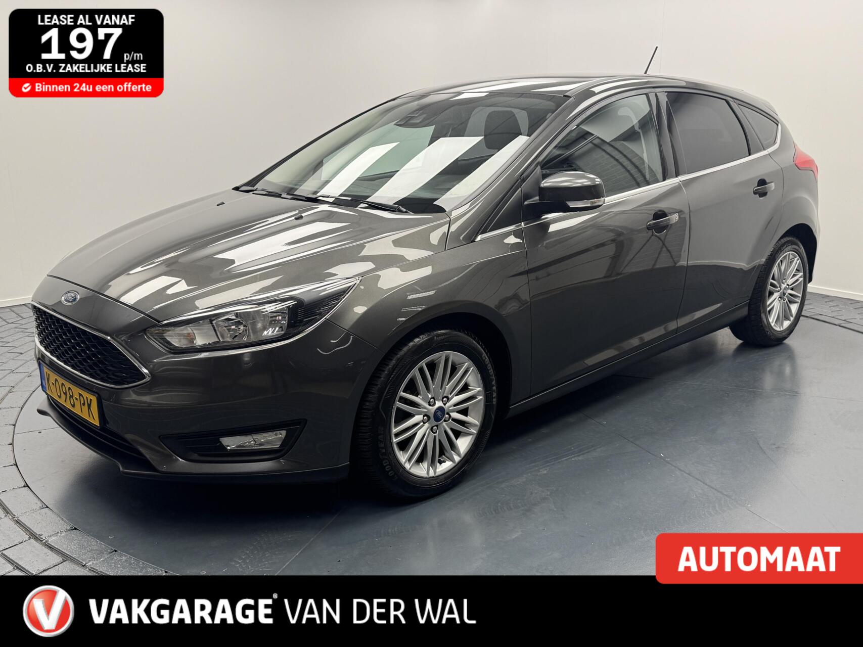 Ford Focus 1.0i EcoBoost Titanium Automaat-Trekhaak-Airco-Cr.contr-Carplay-Stuur/Stoelverwarming-Parkeersensoren-Lm16''velgen 2018 - voorkant