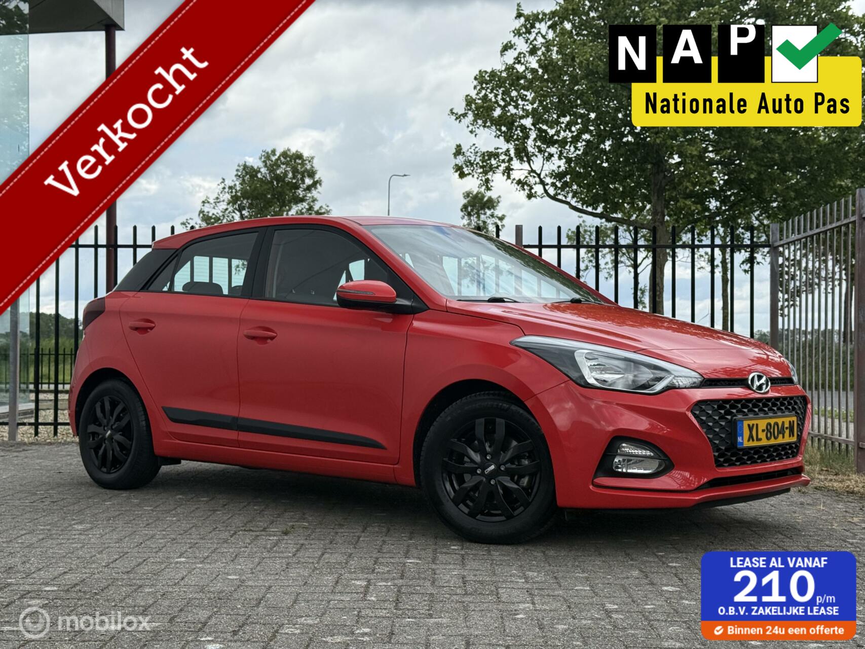 Hyundai I20 1.0 T-GDI Premium | CarPlay | Camera | Rijklaar 2019 - voorkant