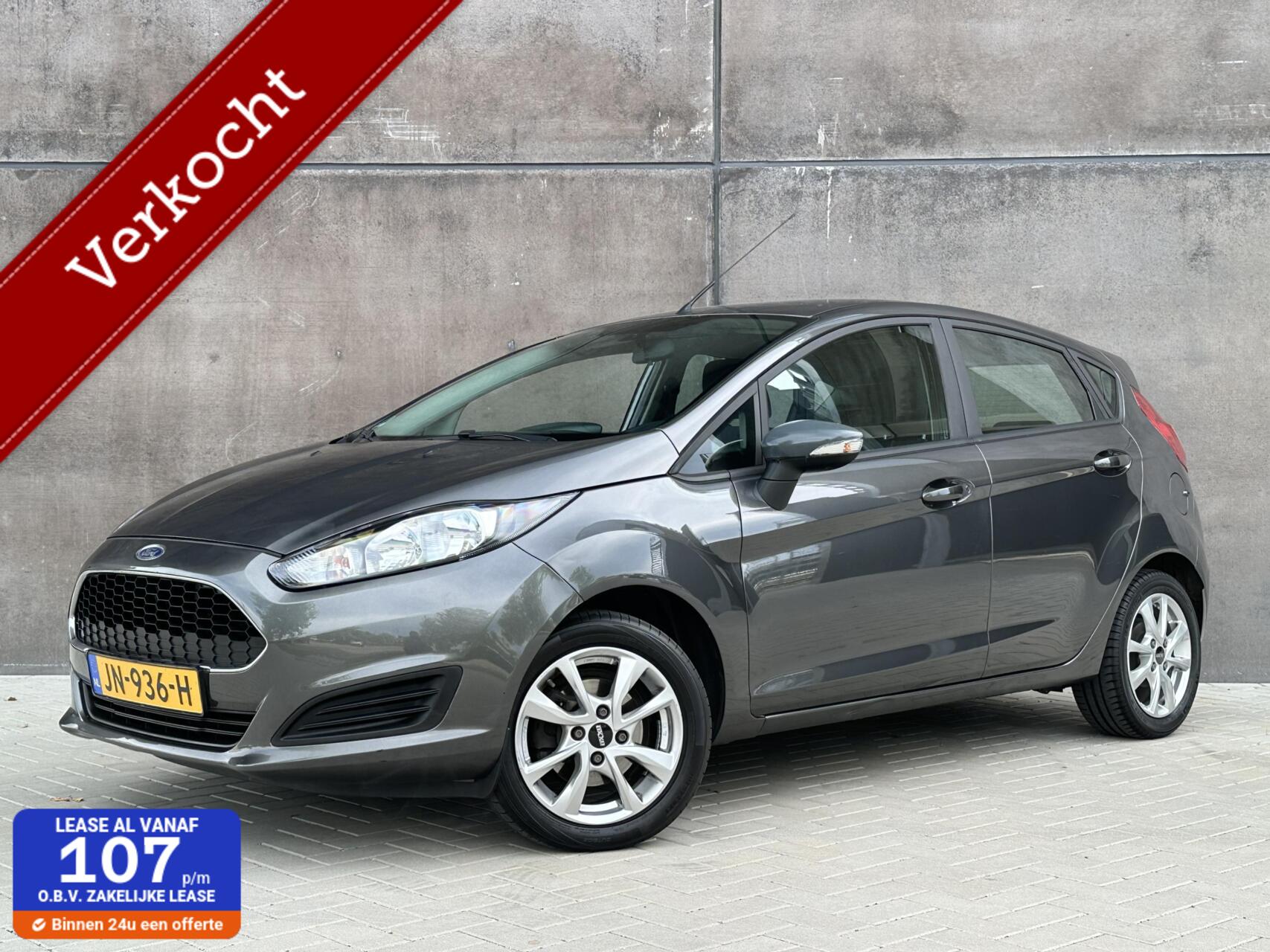 Ford Fiesta 1.0 Style | Navi | Airco | APK 04-2026 | Lichtmetaal! 2016 - voorkant