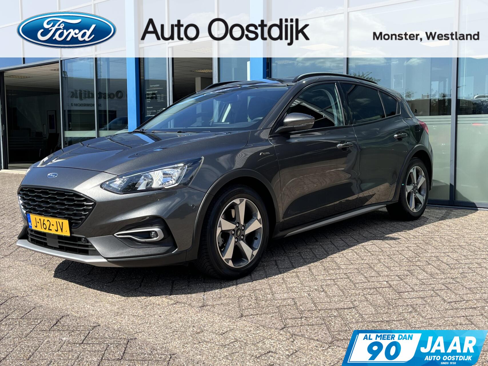 Ford Focus 1.0 EcoBoost Active 125PK Winterpack Adaptieve Cruise B&O Camera Parkeersensoren Climate Privacy Glass 17'' Inch Velgen *Dealer Onderhouden* 2020 - voorkant
