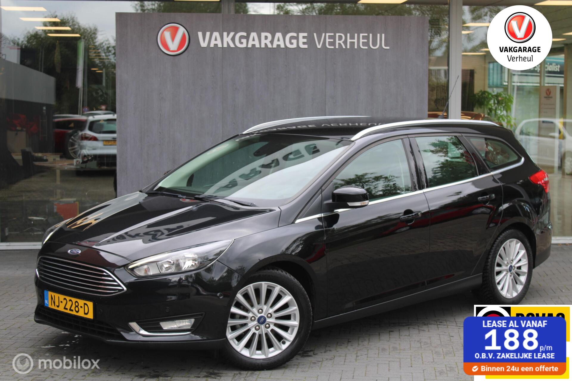 Ford Focus 1.0 Titanium|125Pk|Navi|Trekhaak|Nap 2017 - voorkant