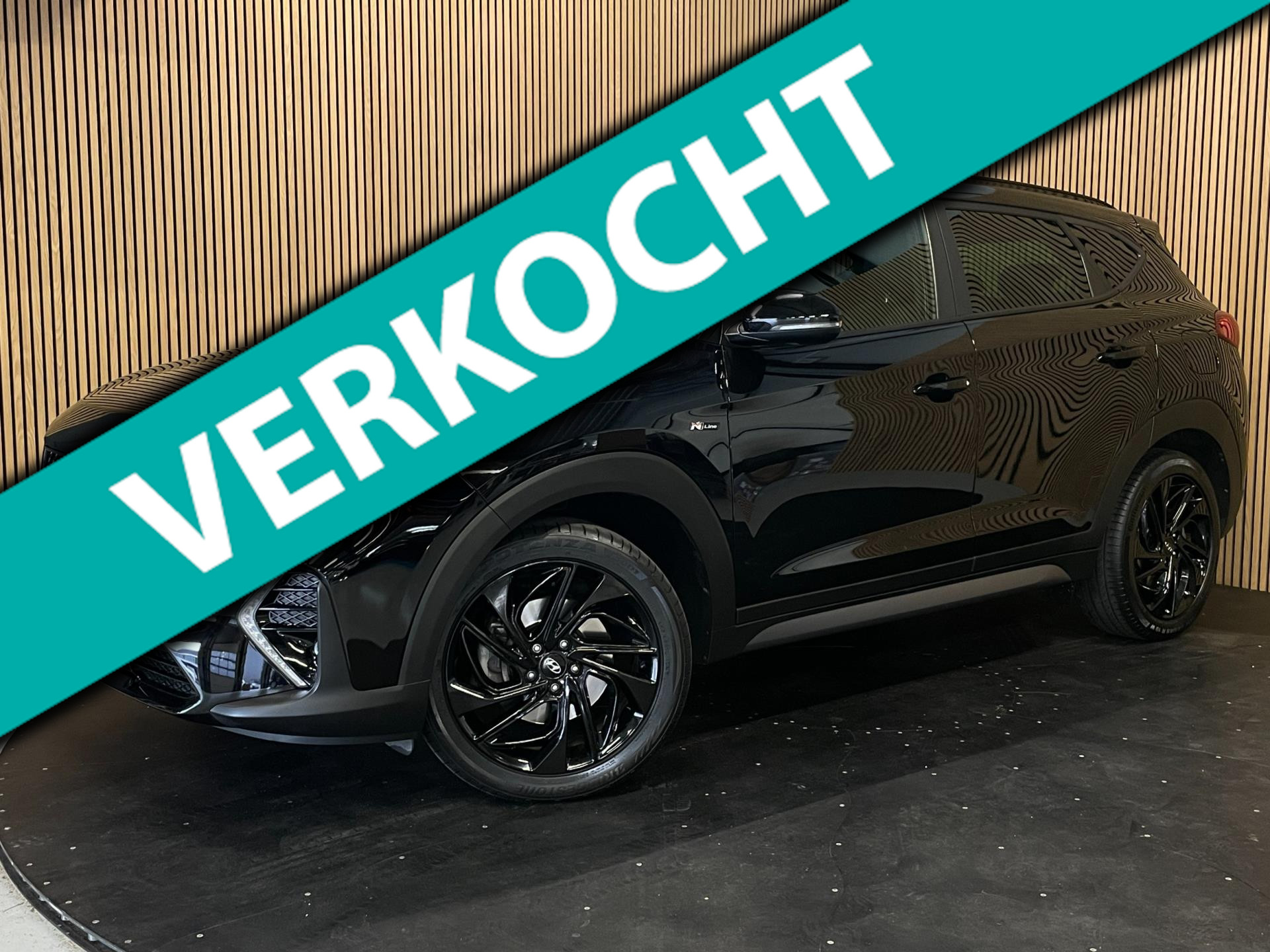 Hyundai Tucson 1.6 T-GDI N-Line |BLACK EDITION|AUTOMAAT|PANO|LED|CAMERA|CARPLAY|CRUISE, CLIMATE CONTROL|LANE-ASSIST| 2019 - voorkant