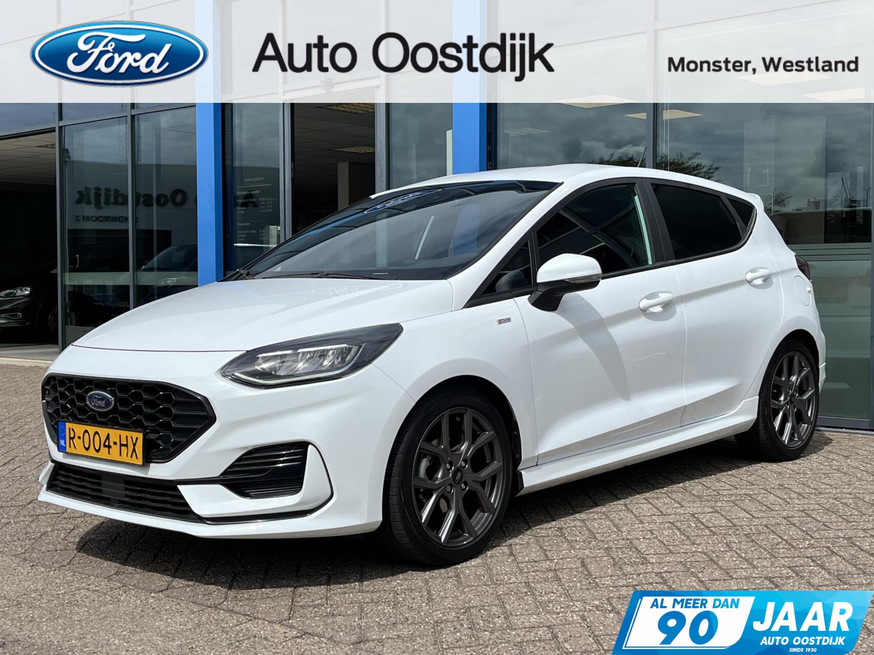 Ford Fiesta 1.0 EcoBoost Hybrid ST-Line 125PK Camera Winterpack Navi Keyless Carplay ClimateCruise Control Parkeersensoren LED *Nieuwstaat* 2022 - voorkant