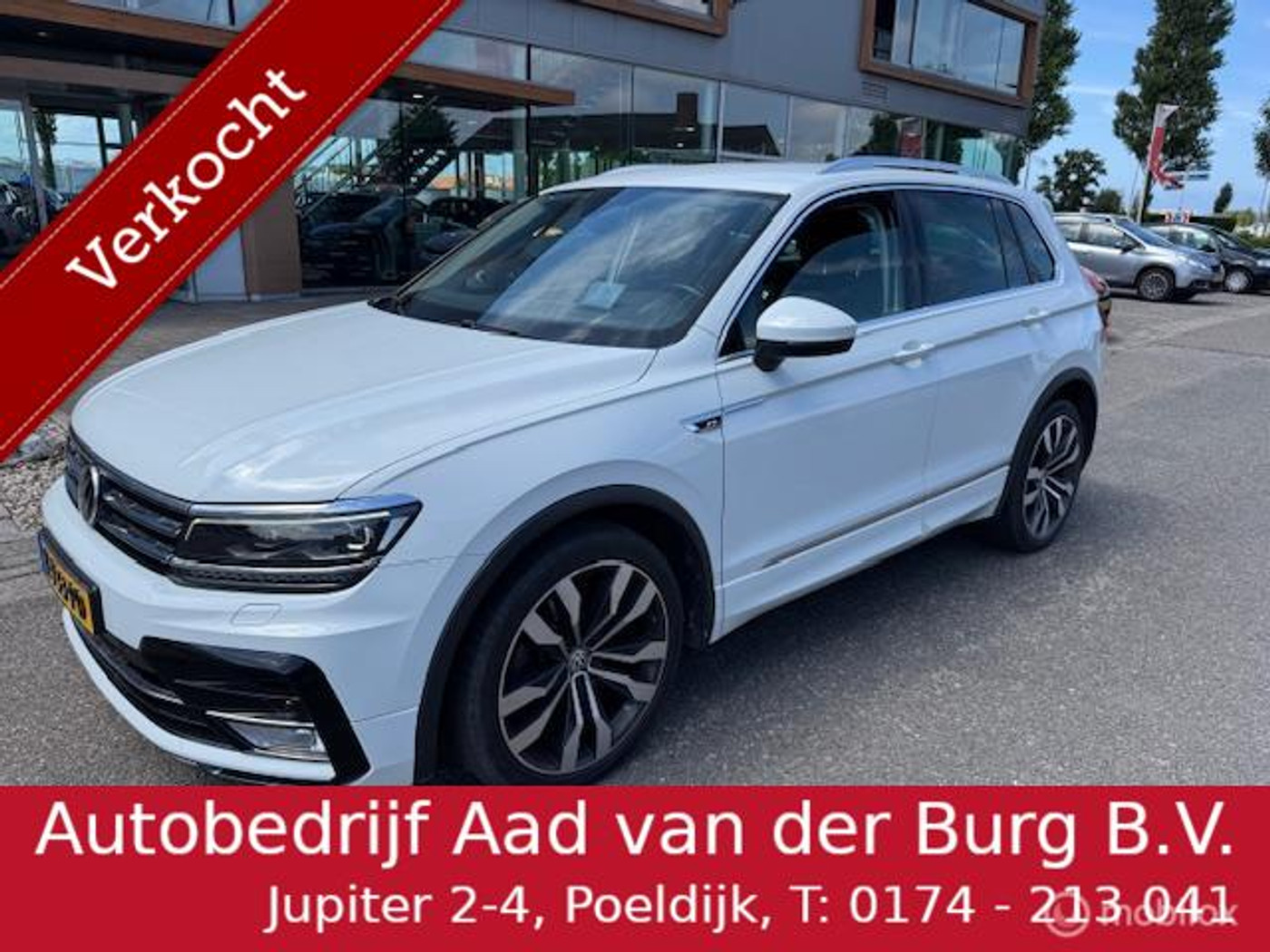 Volkswagen Tiguan 2.0 TSI 4Motion R-Line  20 inch velgen , Navigatie via Apple carplay & Andriod auto , Parkeerhulp Voor & Achter , Achterklep & Trekhaak elektrisch , Mooie luxe uitvoering , goed onderhouden 2016 - voorkant