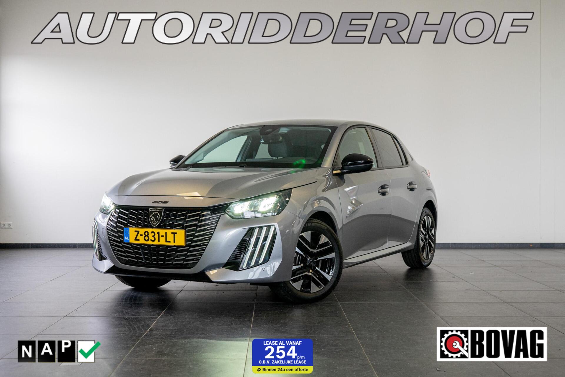 Peugeot 208 Allure 1.2 PureTech 100 2024 - voorkant