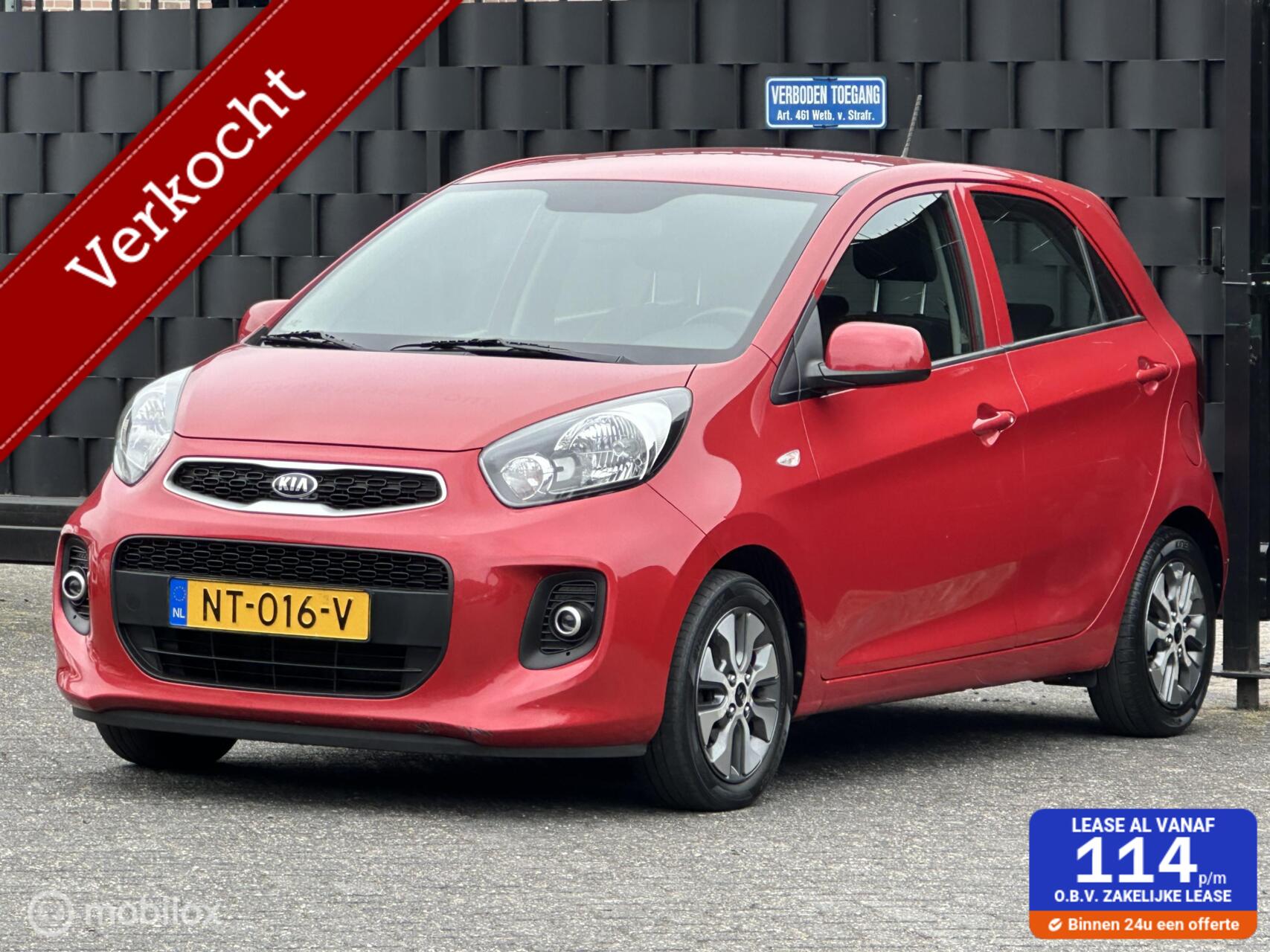 Kia Picanto 1.0 CVVT EconomyPlusLine NAVI + CAMERA 2017 - voorkant