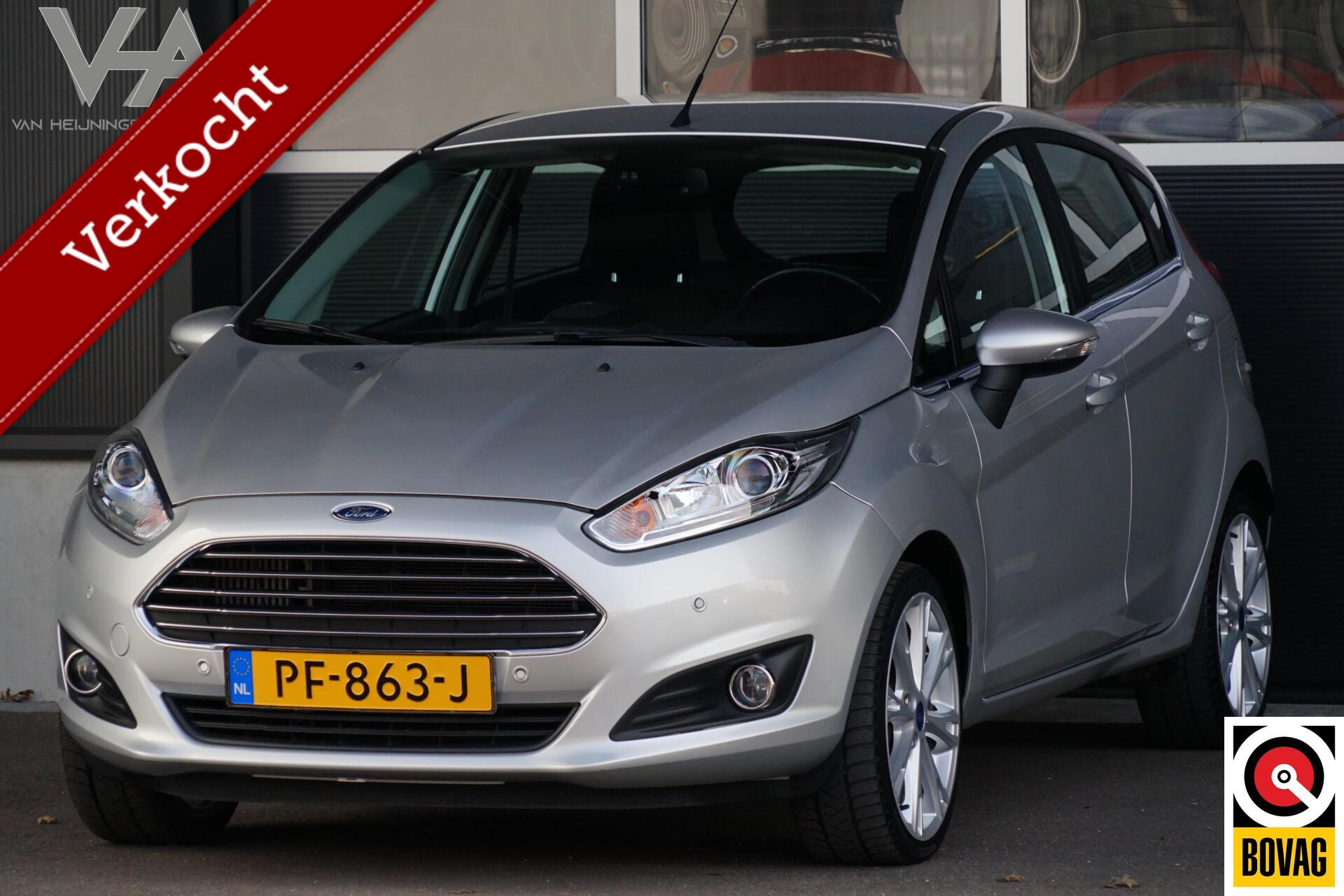 Ford Fiesta 1.0 EcoBoost Titanium, NL, clima, PDC, cruise 2017 - voorkant
