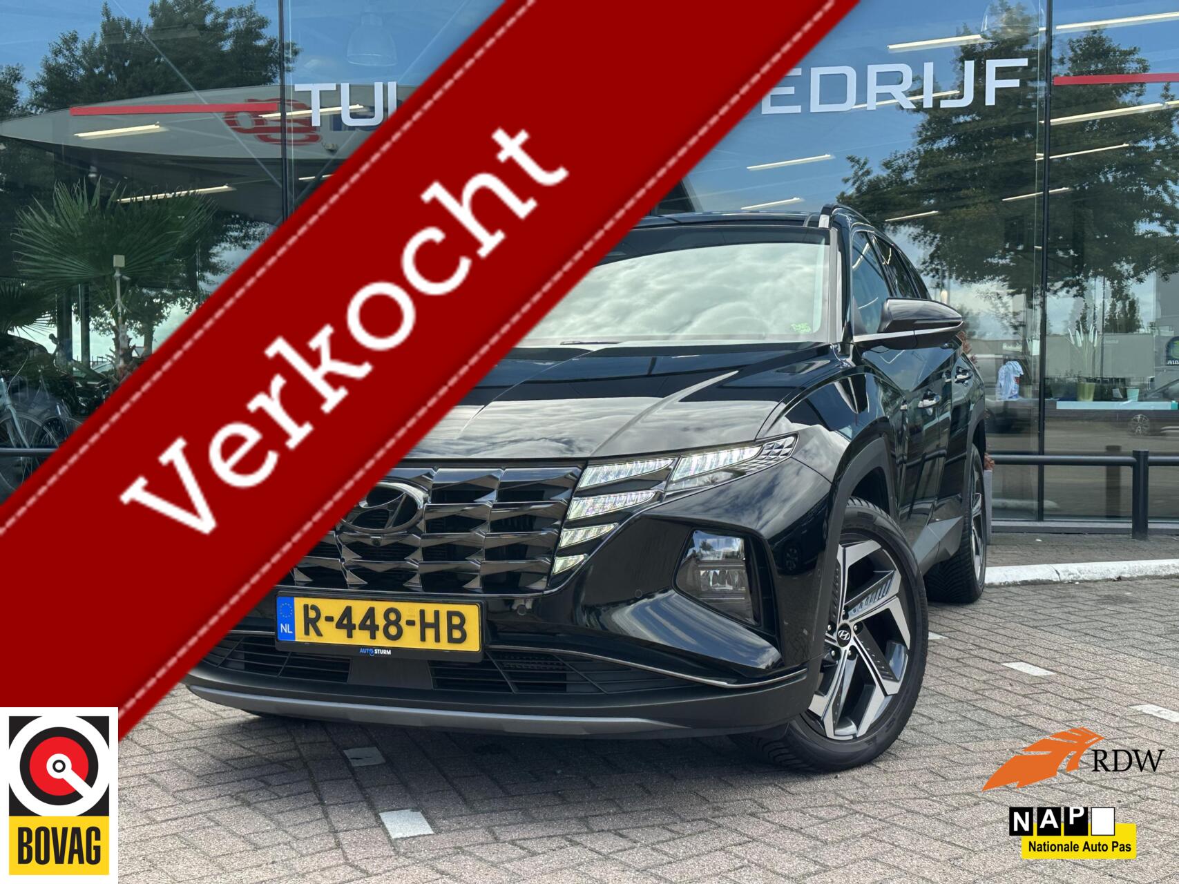 Hyundai Tucson 1.6 T-GDI HEV Premium Sky Full options NL NAP 2022 - voorkant