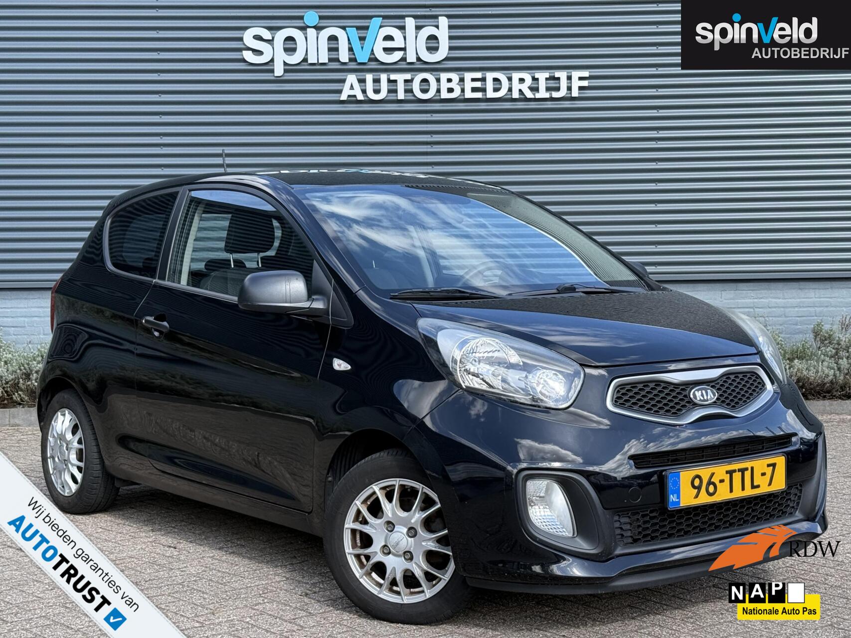 Kia Picanto 1.0 CVVT Airco BJ`12 NAP NL Airco 3drs Lichtmetalenvelgen 2012 - voorkant