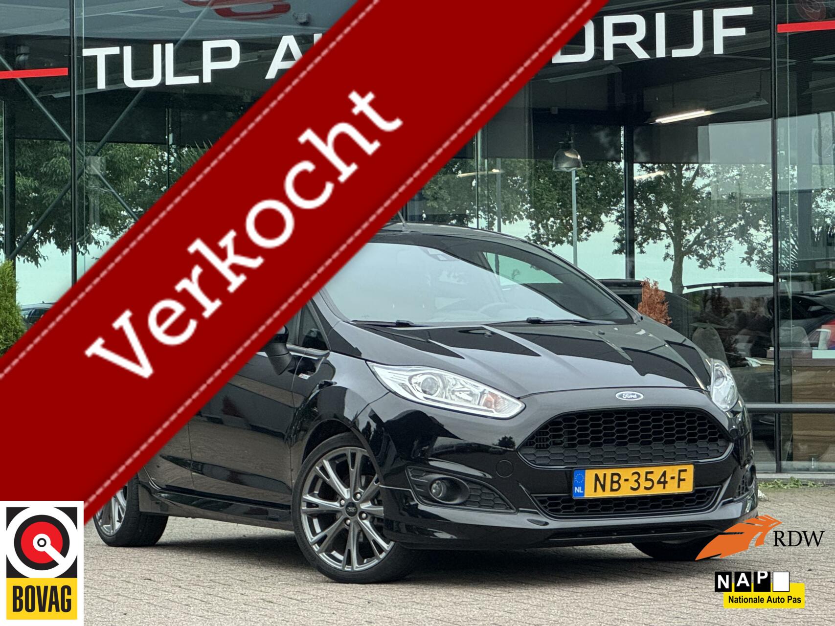 Ford Fiesta 1.0 EcoBoost ST Line 5 deurs Clima Cruise NAP 2017 - voorkant