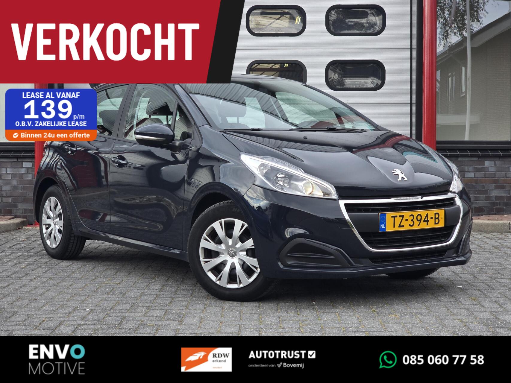 Peugeot 208 1.2 PureTech Active Airco/Multimed/Cruise/1E EIG 2018 - voorkant