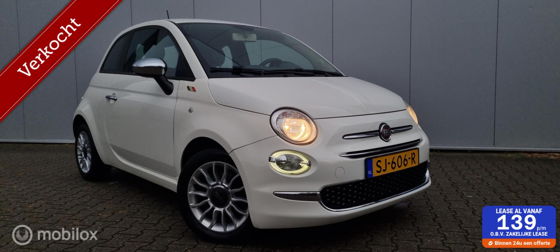 Fiat Fiat 500 0.9 TwinAir Turbo Sport CRUISE/AIRCO/BLUETOOTH 2018 - voorkant