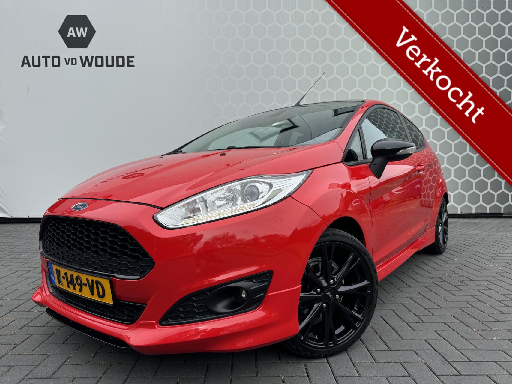 Ford Fiesta 1.0 140PK! Black Edition / ST-line / airco / Red 2016 - voorkant