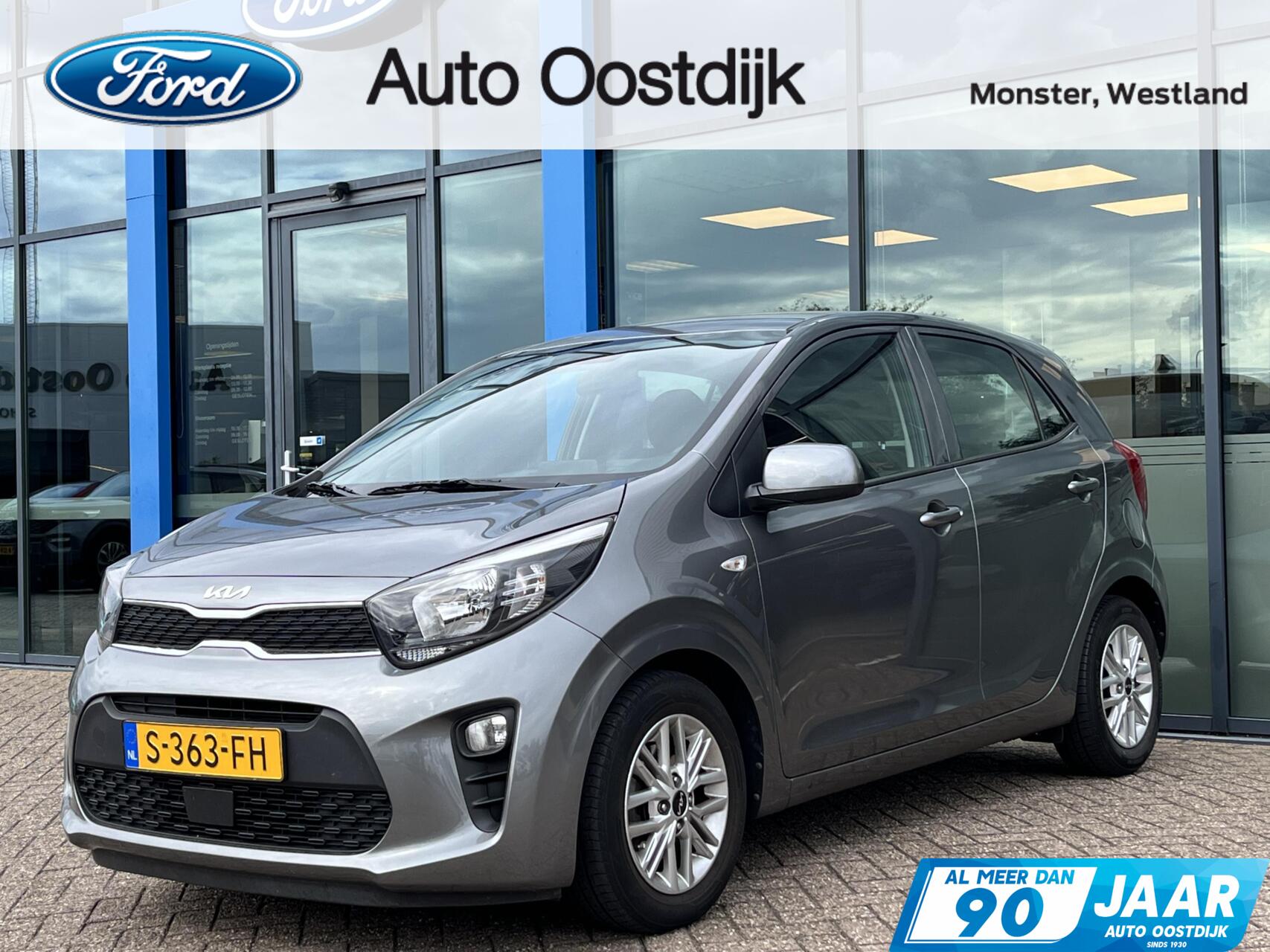 Kia Picanto 1.0 DPi DynamicLine 68PK Automaat Camera Carplay Airco Bleutooth Cruise Control Elek. Ramen *Compleet* 2023 - voorkant