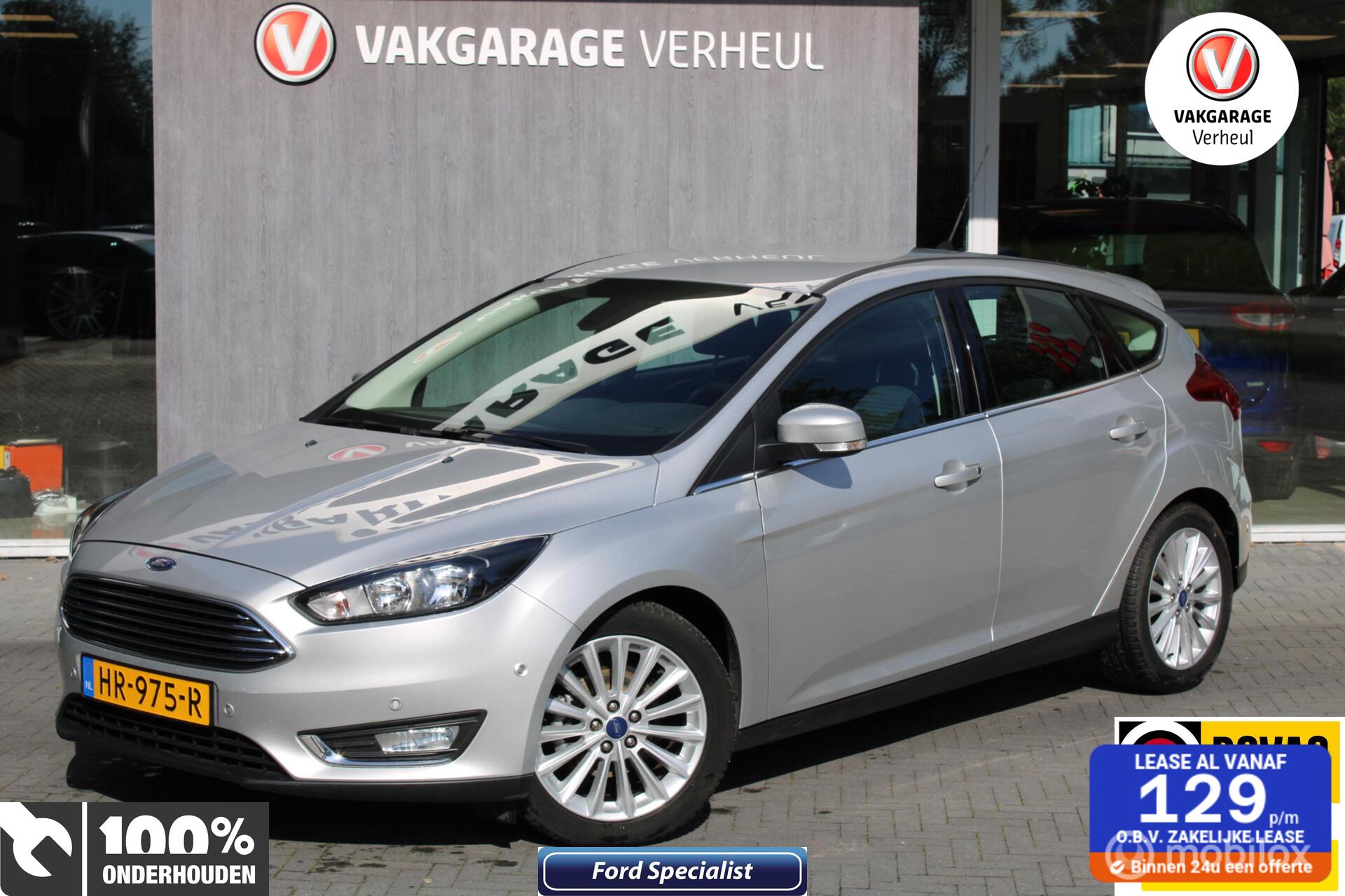 Ford Focus 1.0 Titanium|125Pk|Navi|Boekjes|Trekhaak 2016 - voorkant
