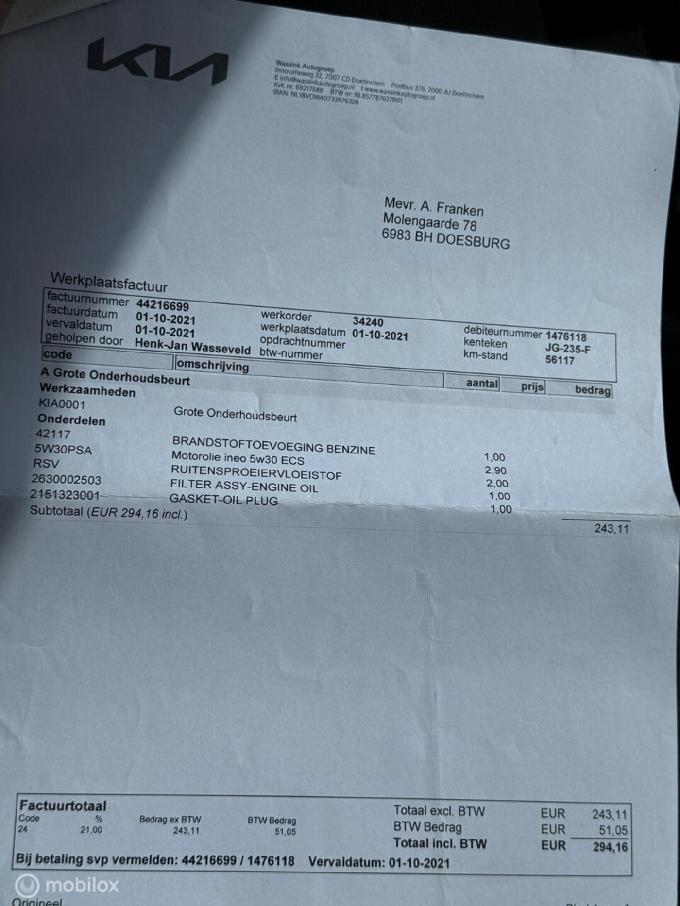 Foto van Kia Picanto