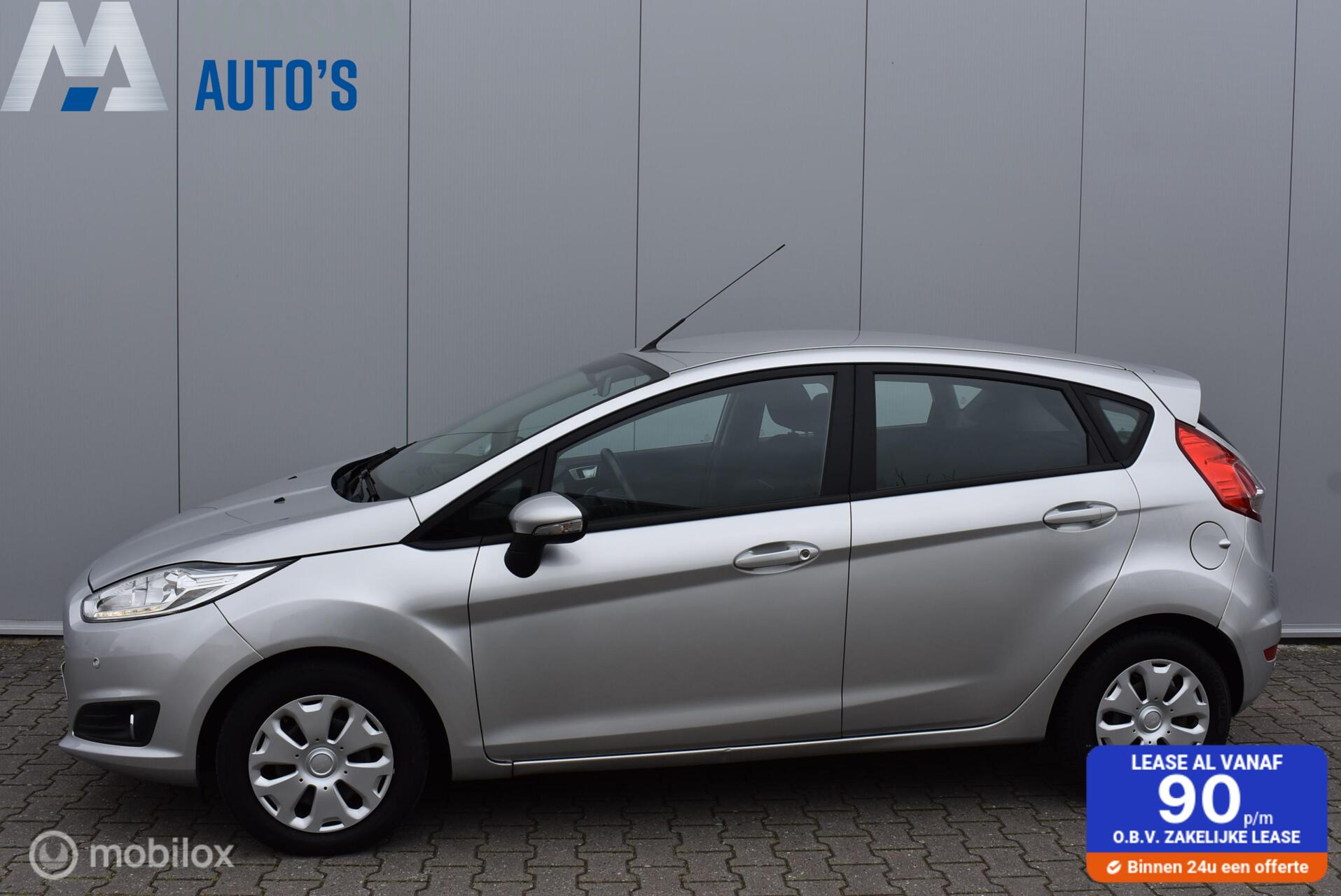 Ford Fiesta 1.5 TDCi 2016 5-Drs Airco Cruise Navi PDC V&A  APK 01-2026! 2016 - voorkant