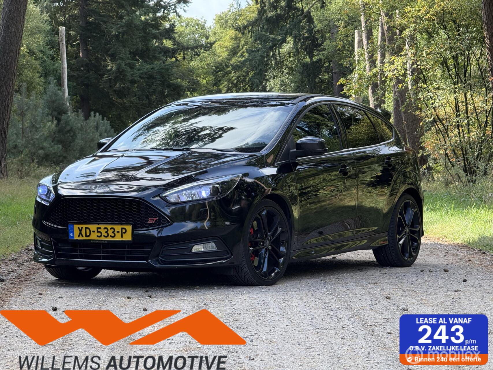 Ford Focus 2.0 ST-3 250 PK Milltek-19 inch-Leder- 2015 - voorkant