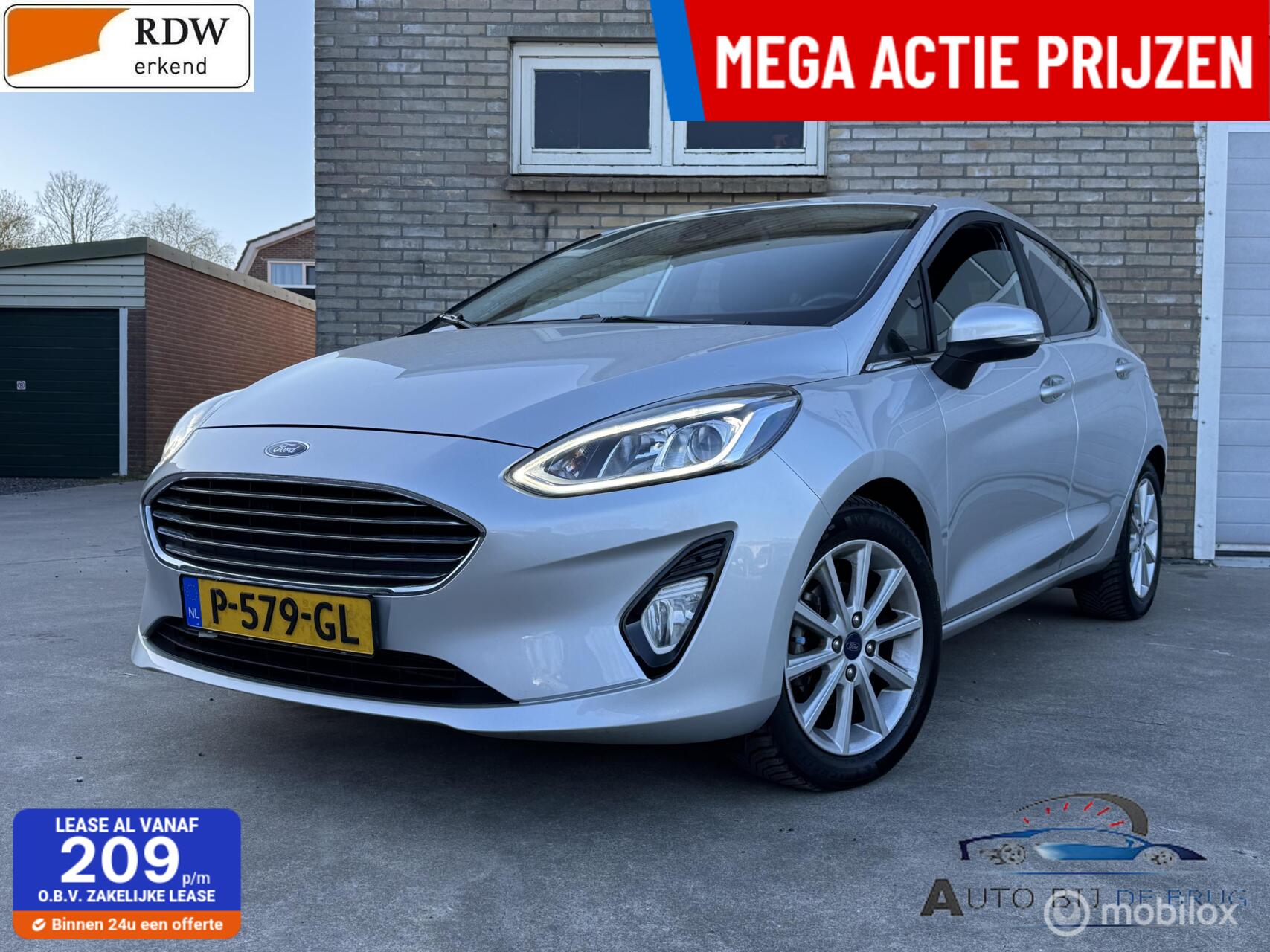 Ford Fiesta 1.0 EcoBoost Vignale Automat Navi Cruise Carplay 2017 - voorkant