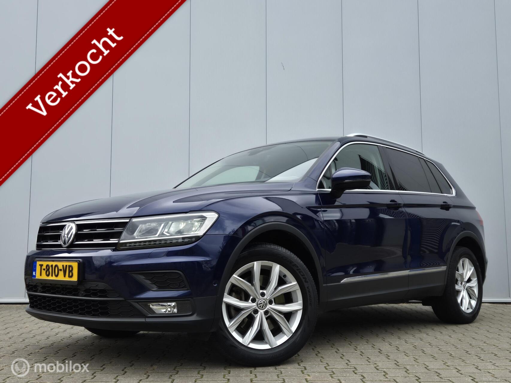 Volkswagen Tiguan 2.0 TSI 4MOTION HIGHLINE AUTOMAAT/STANDKACHEL/CAMERA/TREKHAAK/FULL LED 2019 - voorkant