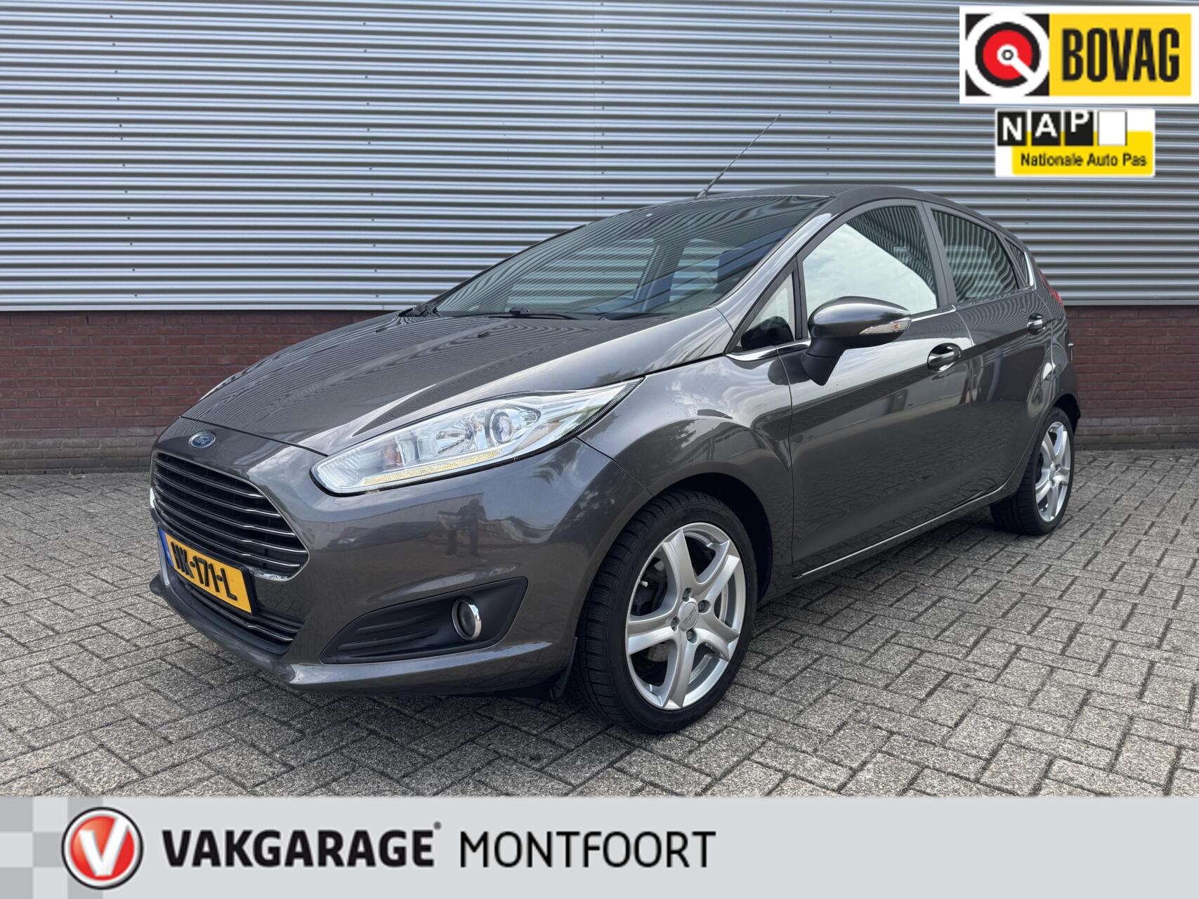 Ford Fiesta 1.0 EcoBoost Titanium|Led|Cruise|Climatecontrol|Bluetooth|Navi|Elek.Spiegels| 2015 - voorkant