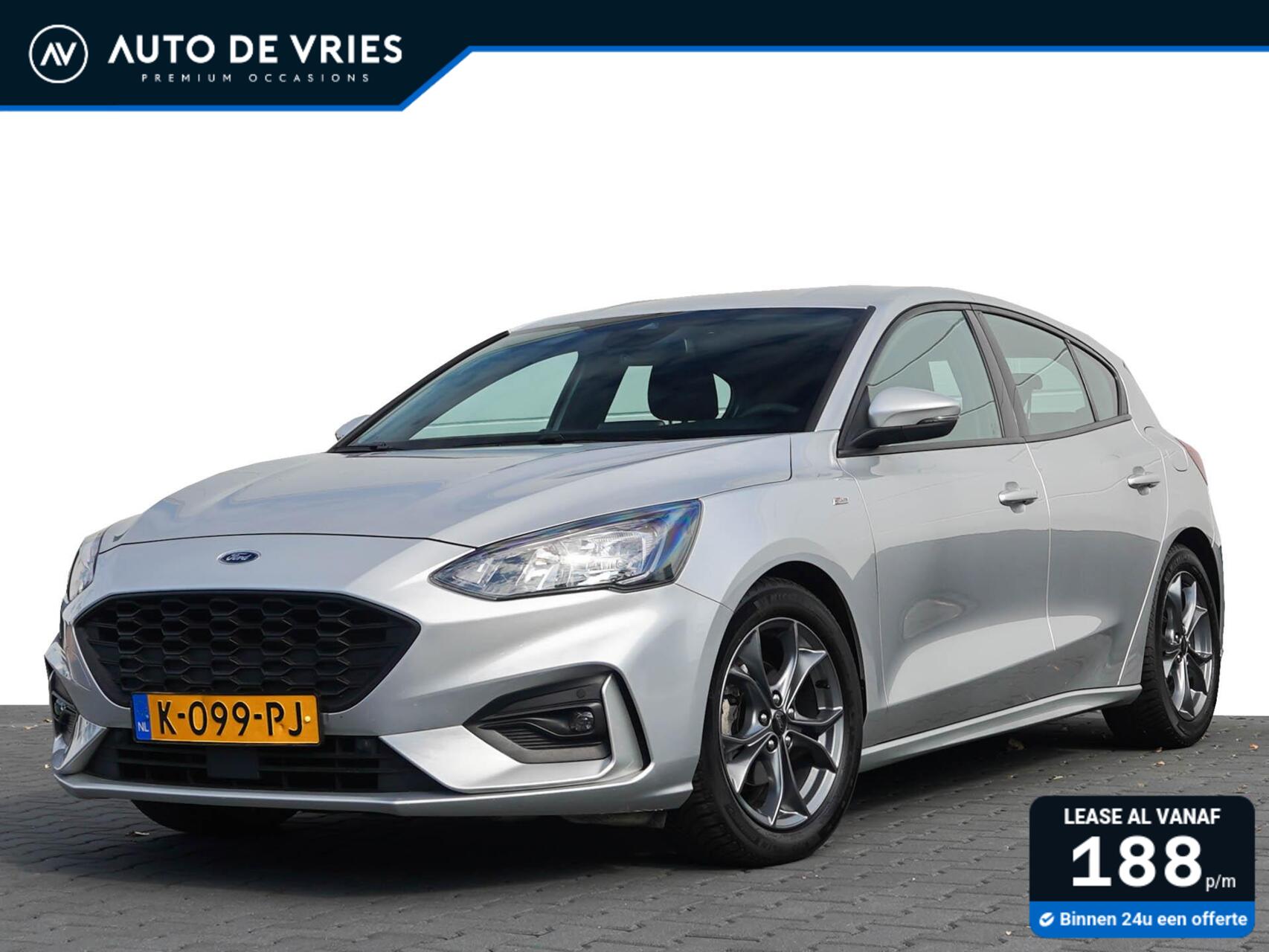 Ford Focus 1.0 EcoBoost 125pk 5drs. ST Line Business | Full LED | Carplay | Winterpakket 2020 - voorkant
