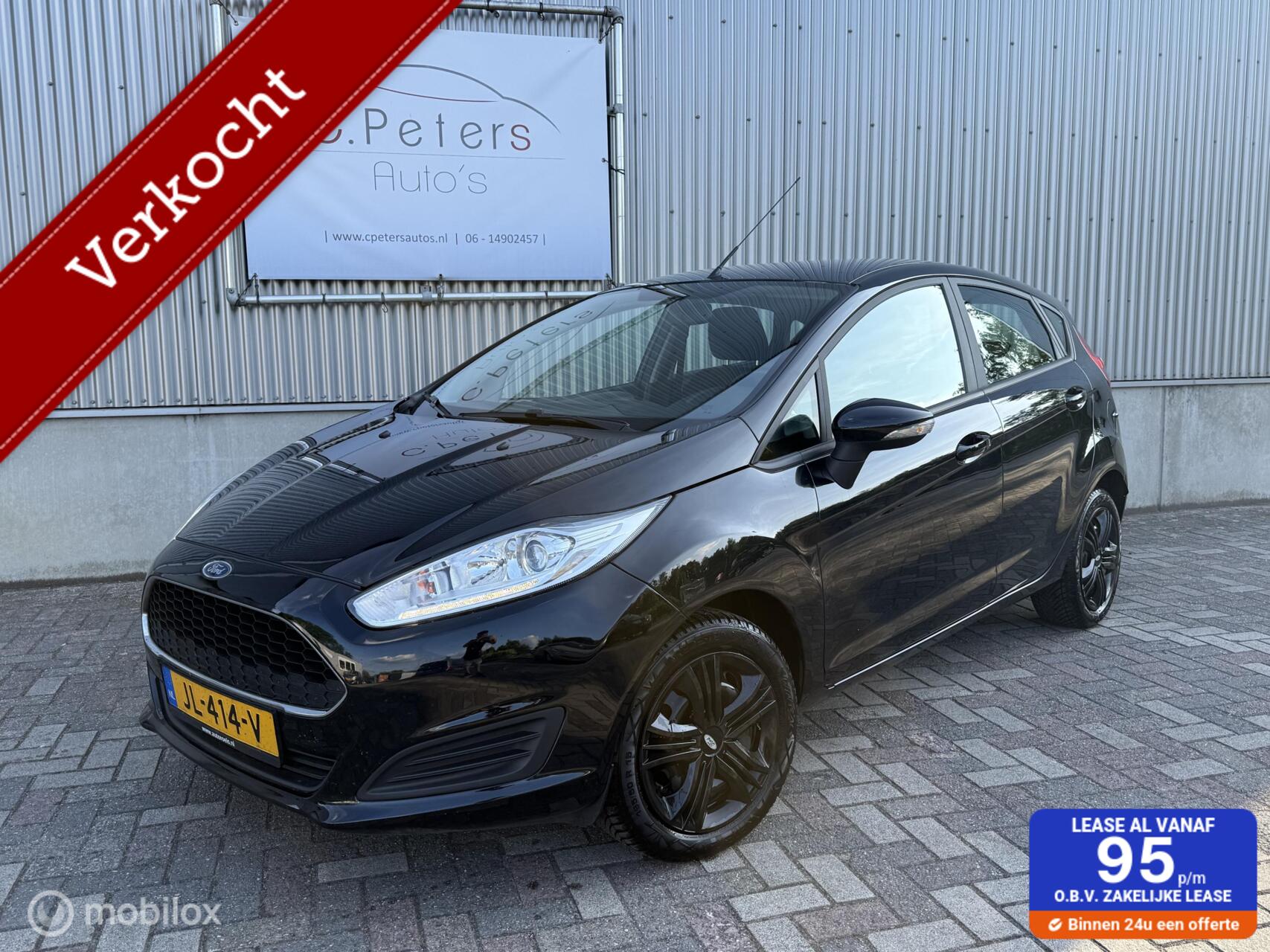 Ford Fiesta VERKOCHT 1.0 Style 80pk 2016 5deurs / Airco / Led verlichting / 2e eigenaar NAP 2016 - voorkant