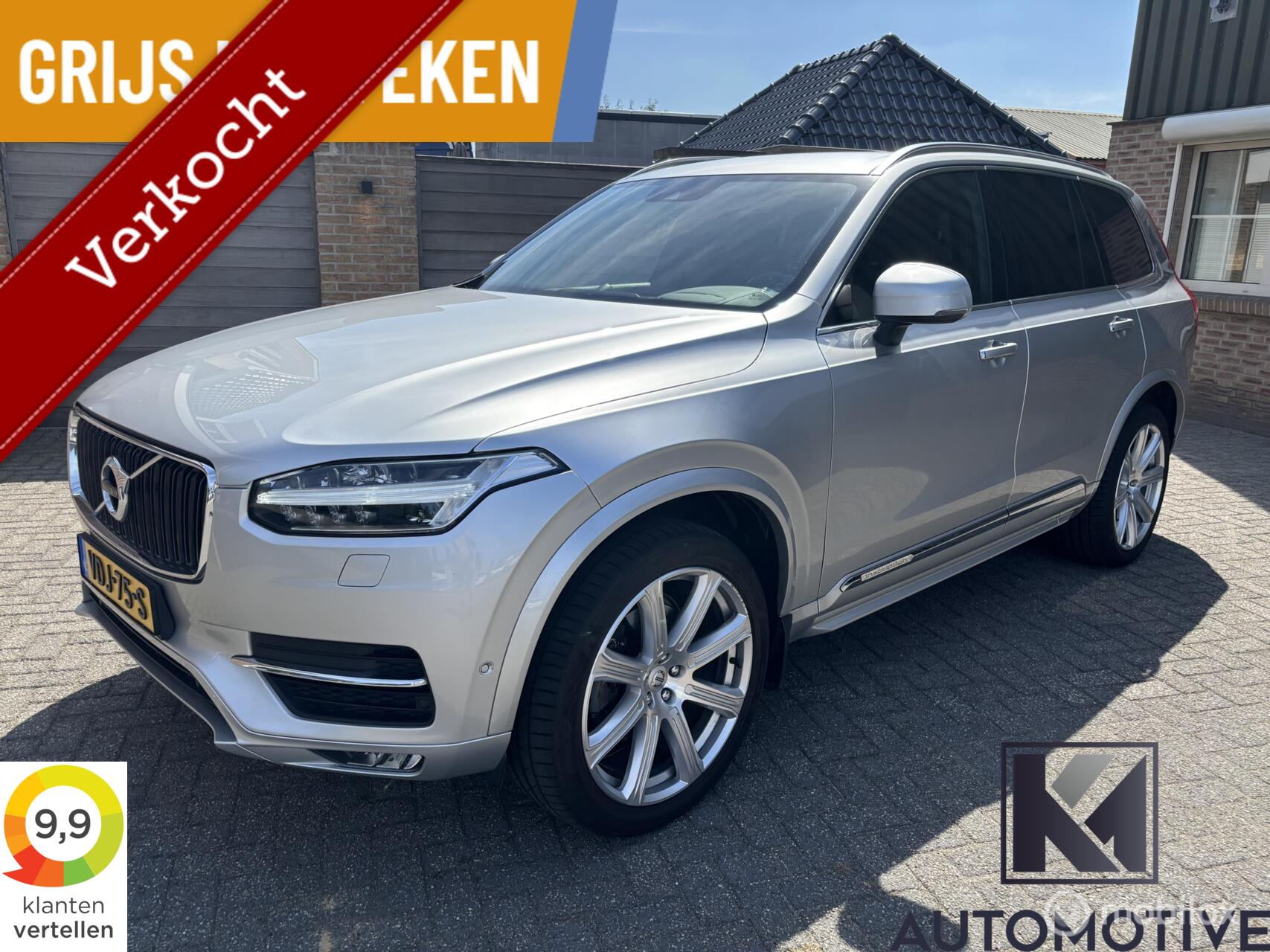 Volvo Xc90 2.0 D4 Inscription|Grijs Kenteken|EURO6|Luchtvering 2016 - voorkant
