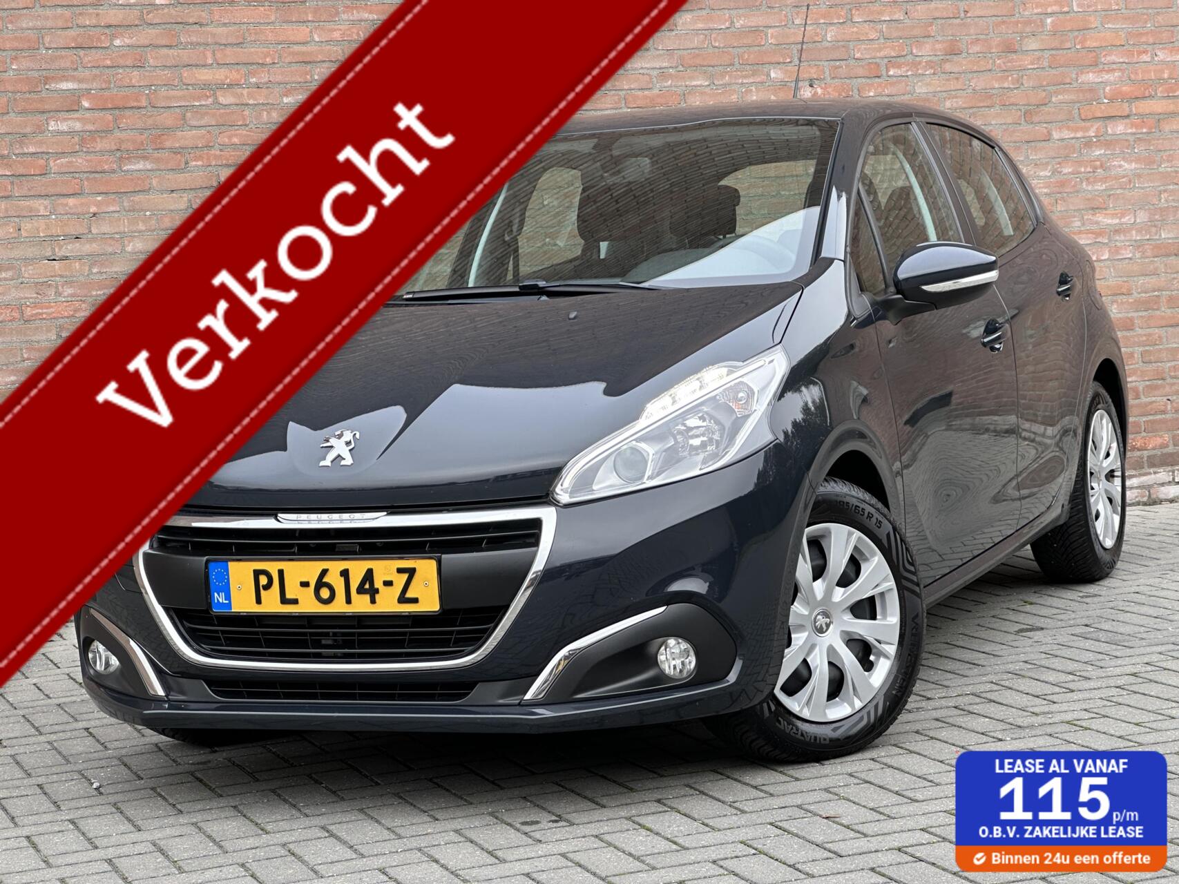 Peugeot 208 1.2 PureTech Blue Lion Navi - DAB+ - Cruise - LED - Airco 2017 - voorkant