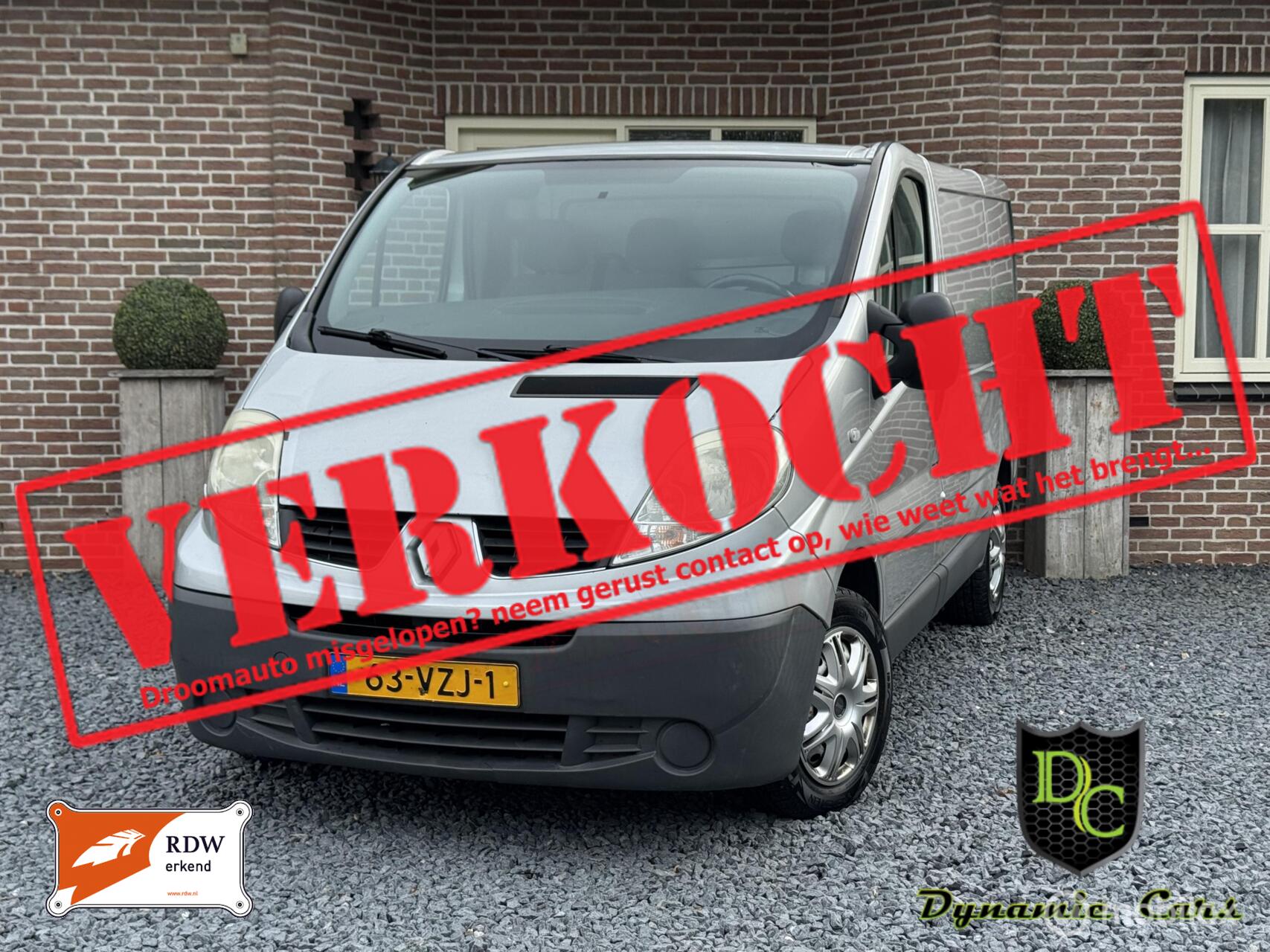 Renault Trafic T27 L1/h1 2.0 Dci 66kw E4 2.0 dCi T27 L1H1 *BTW *Veiligheidslot 2009 - voorkant