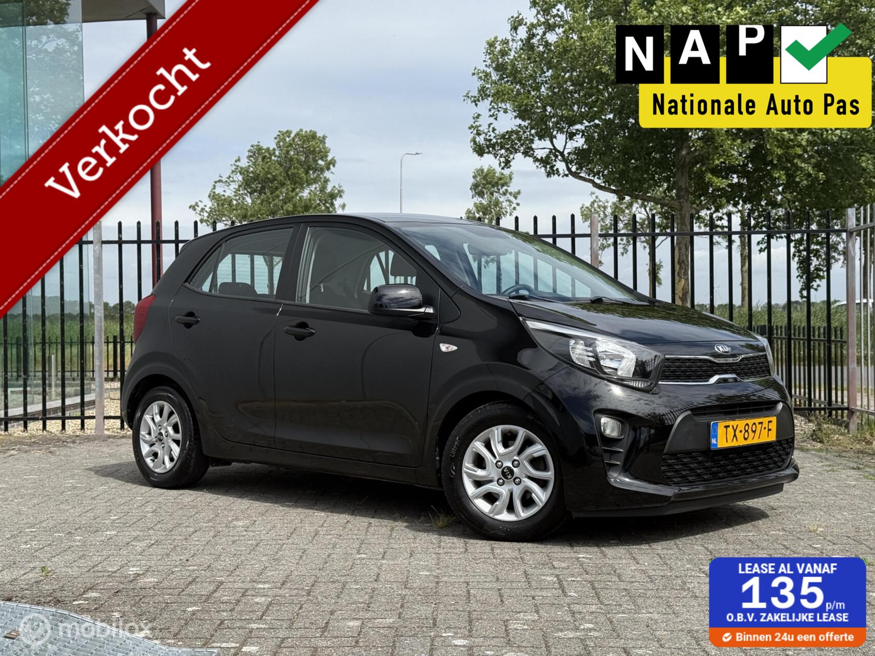 Kia Picanto 1.0 CVVT PlusLine Navigator | CarPlay | Camera 2018 - voorkant