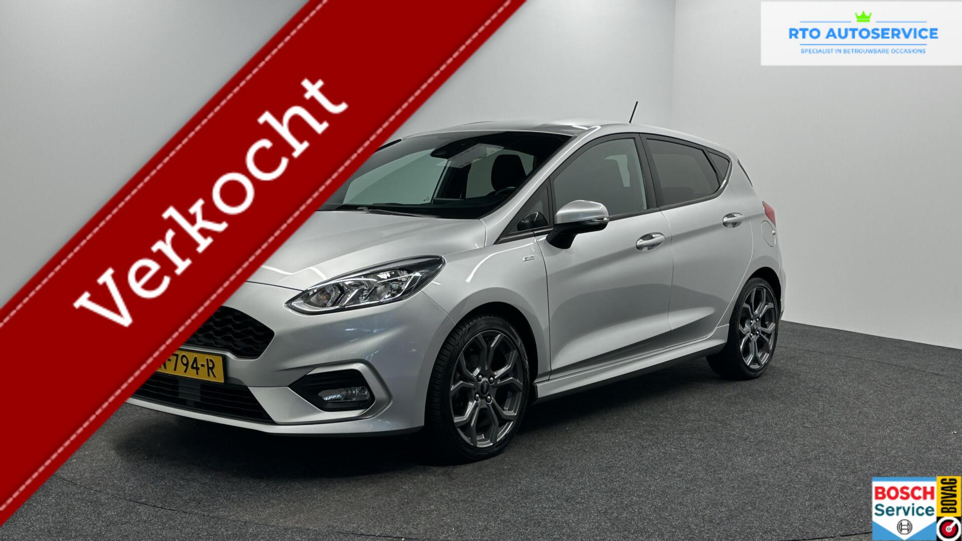 Ford Fiesta 1.0 EcoBoost ST Line CRUISE LM NAVI CARPLAY STOEL/STUUR VERWARMING. 2019 - voorkant