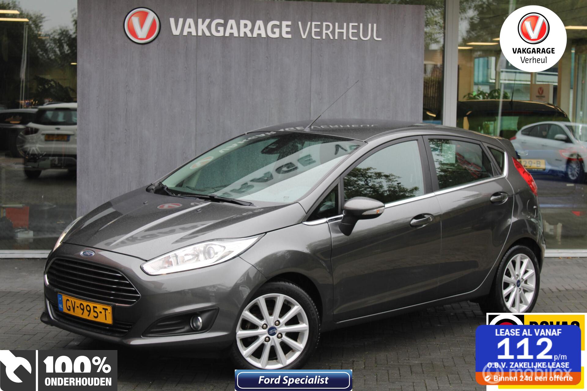 Ford Fiesta 1.0 EcoB|Titanium|5Drs|Clima|Cruise|Nap|Boekjes 2015 - voorkant