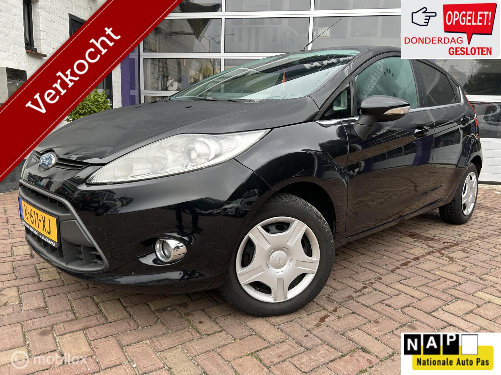 Ford Fiesta 1.25 Trend * 5 DRS * AIRCO * A SPOILER * 2009 - voorkant