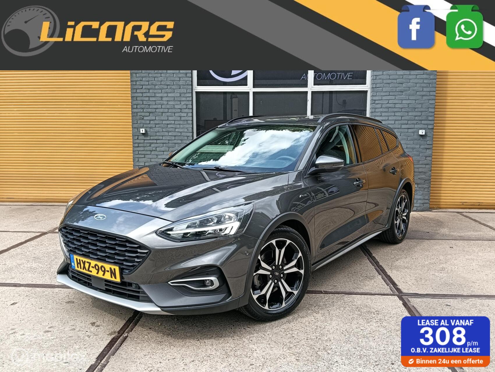 Ford Focus 1.0 125pk ACTIVE X automaat camera/stoelverwarming./18inch/B&O 2019 - voorkant