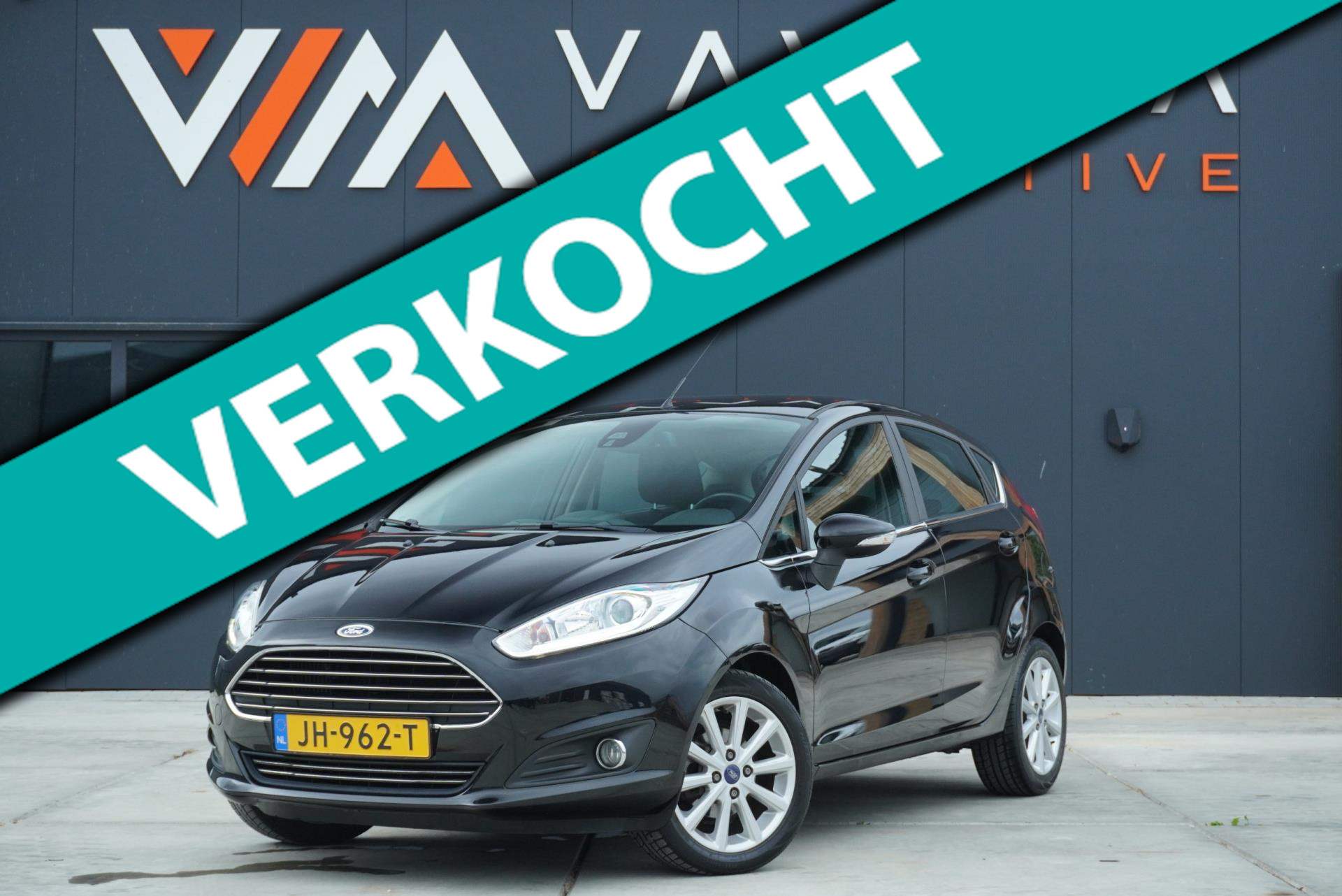 Ford Fiesta 1.0 Titanium 2016 Airco Clima 5 Deurs Bluetooth Navigatie Cruise control LM Velgen 2016 - voorkant