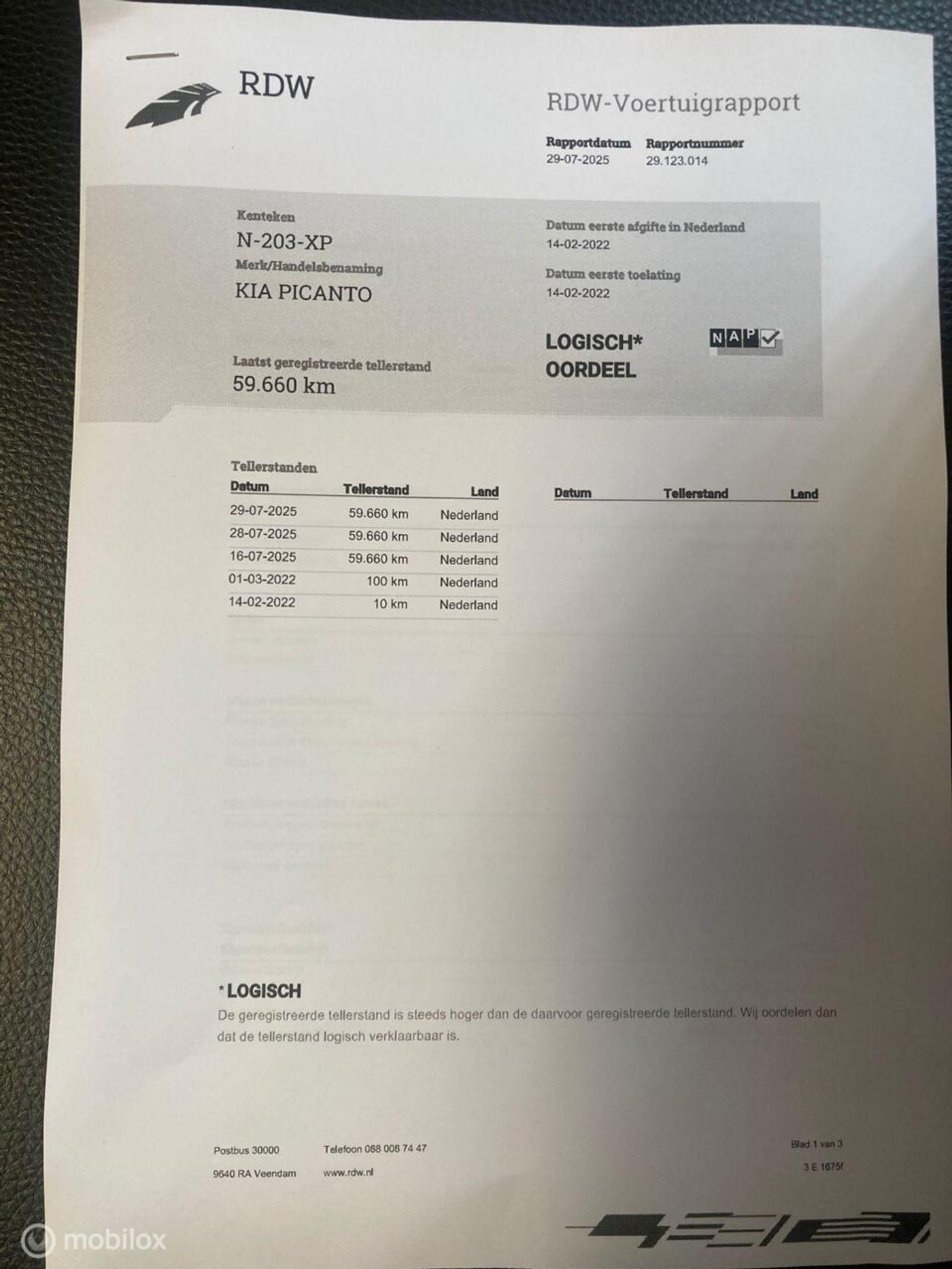Foto van Kia Picanto